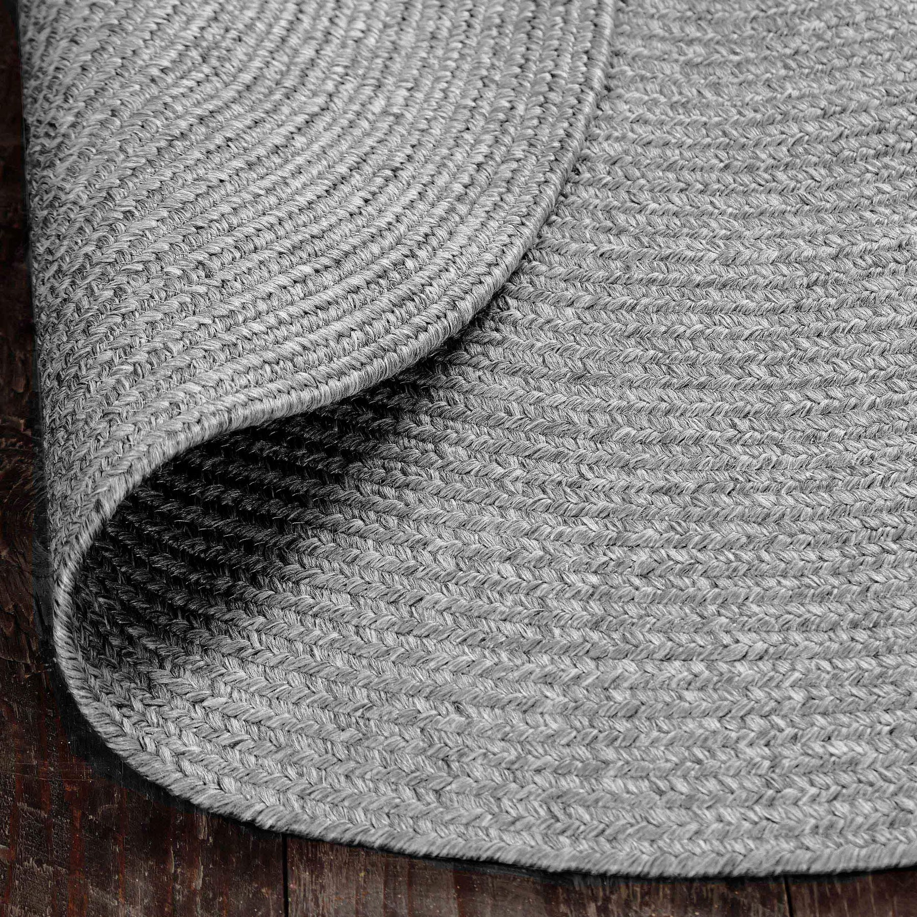 Bohemian Braided Indoor Outdoor Rugs Solid Round Area Rug