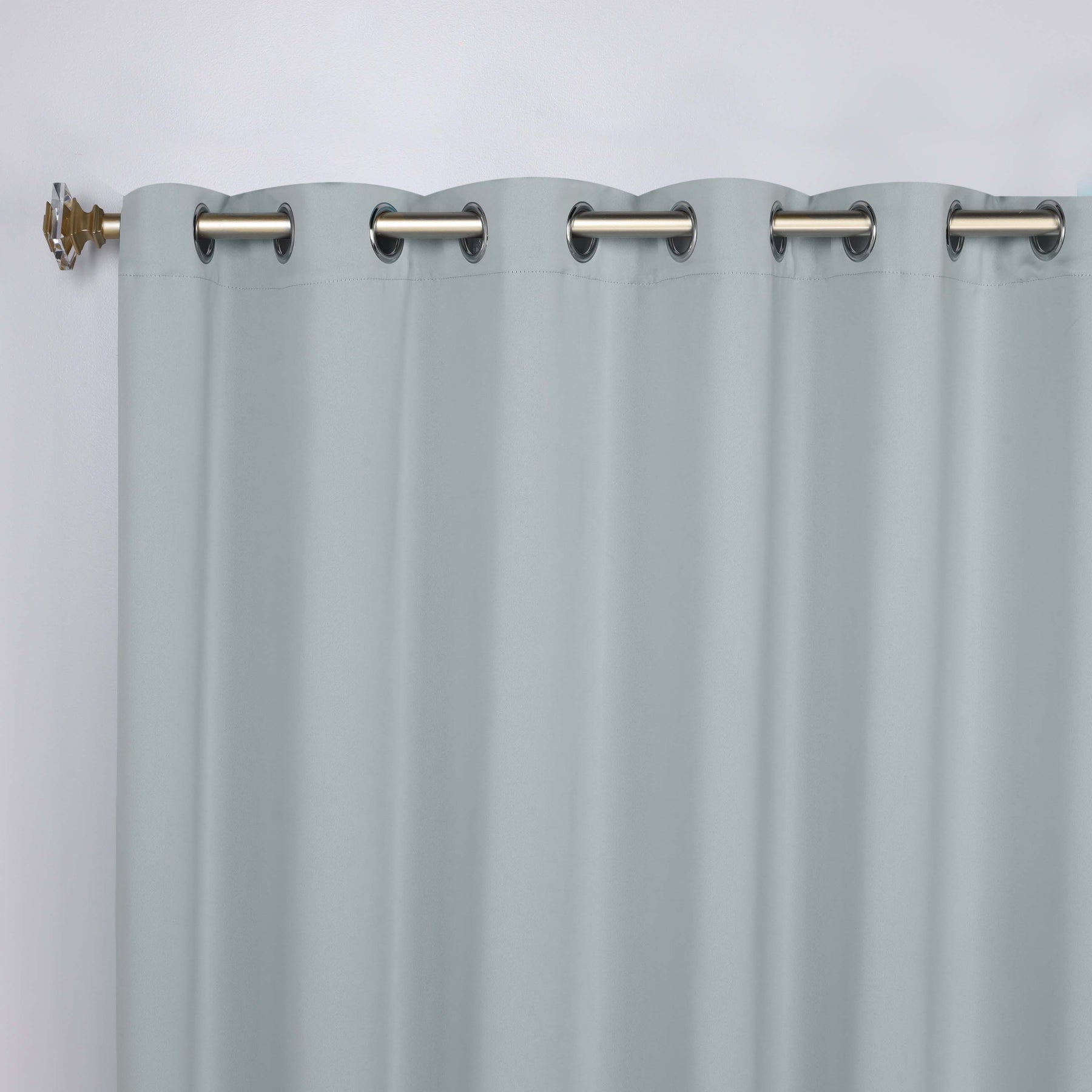 Classic Modern Solid Room Darkening Blackout Curtain Panels, Set of 2