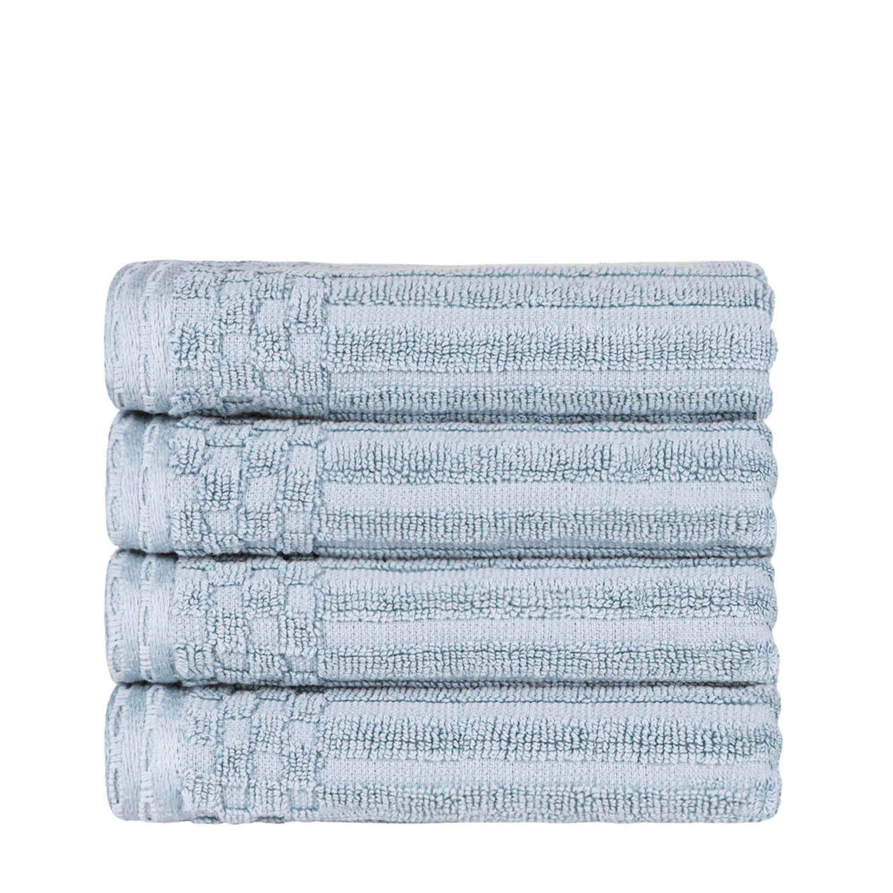Soho Ribbed Cotton Super Absorbent 4 Piece Hand Towel Set