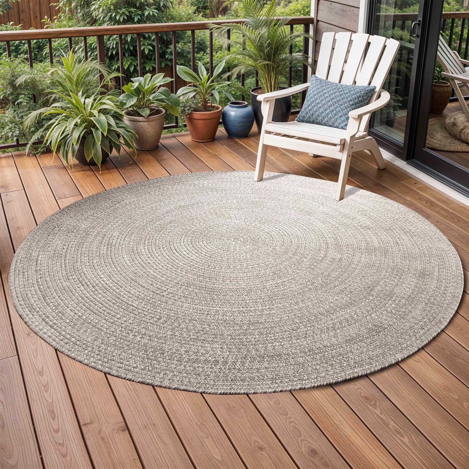 Reversible Braided Eco-Friendly Area Rug Indoor Outdoor Rugs