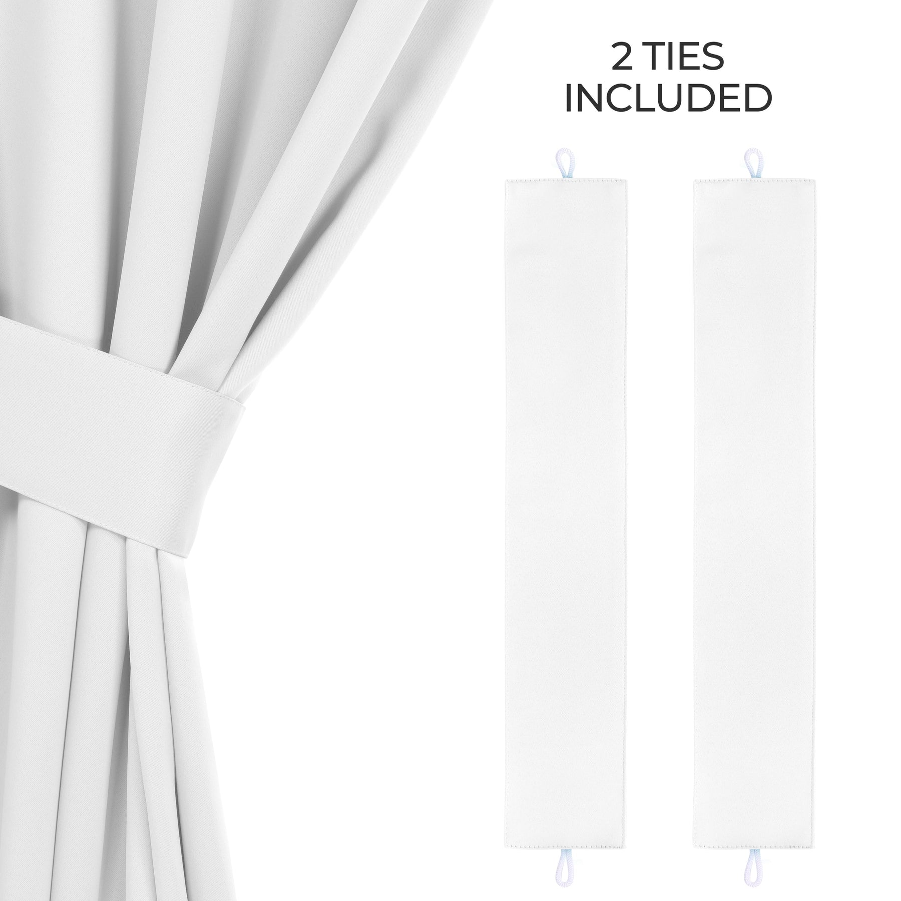 Classic Modern Solid Room Darkening Blackout Curtain Panels, Set of 2