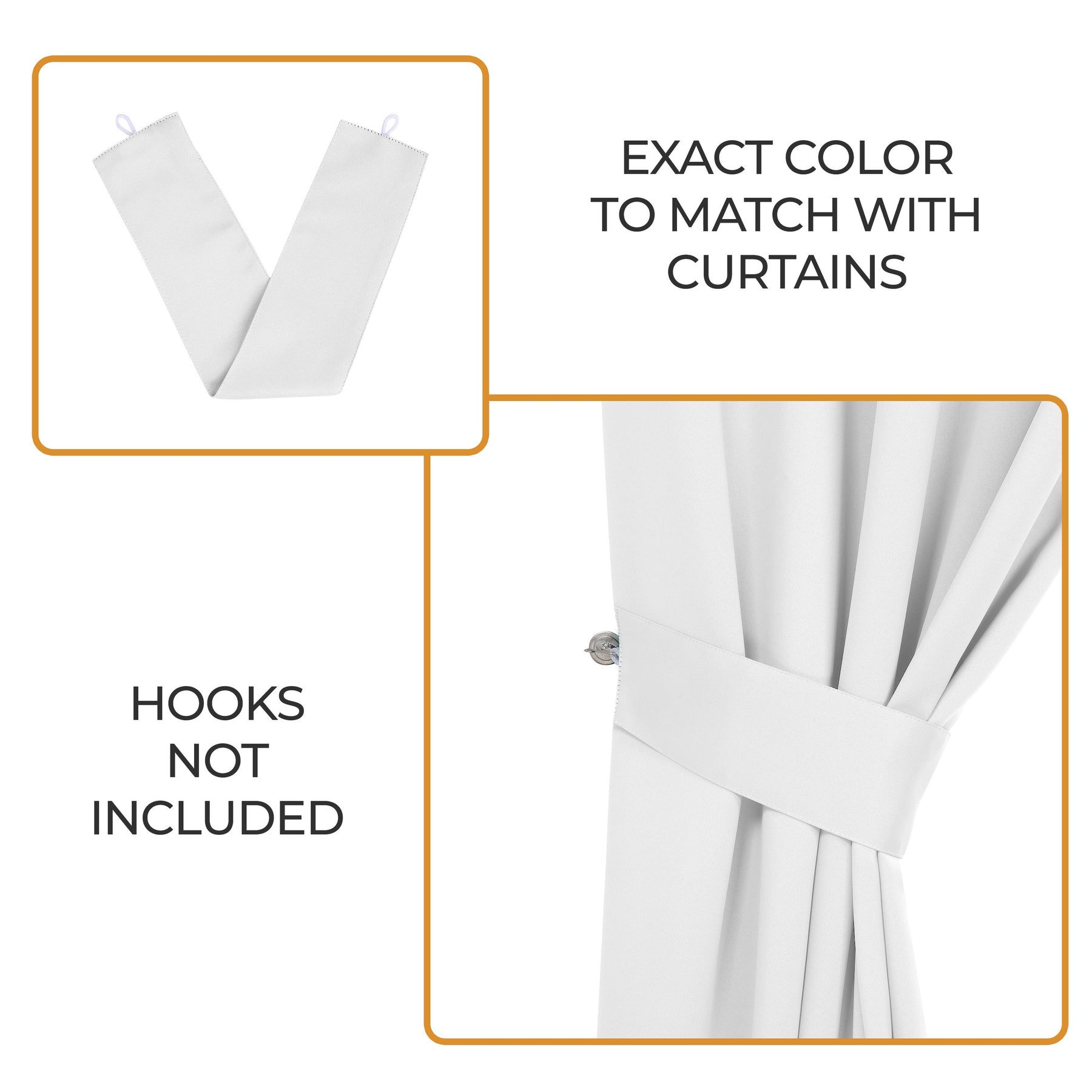 Classic Modern Solid Room Darkening Blackout Curtain Panels, Set of 2