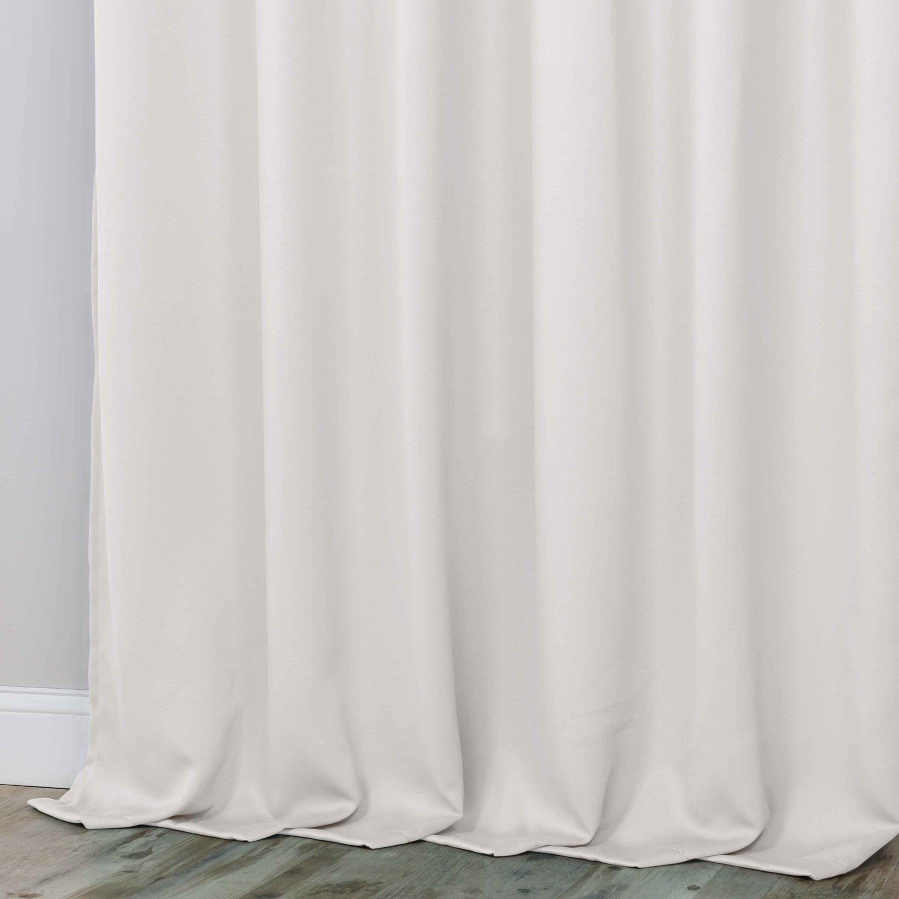 Classic Modern Solid Room Darkening Blackout Curtain Panels, Set of 2