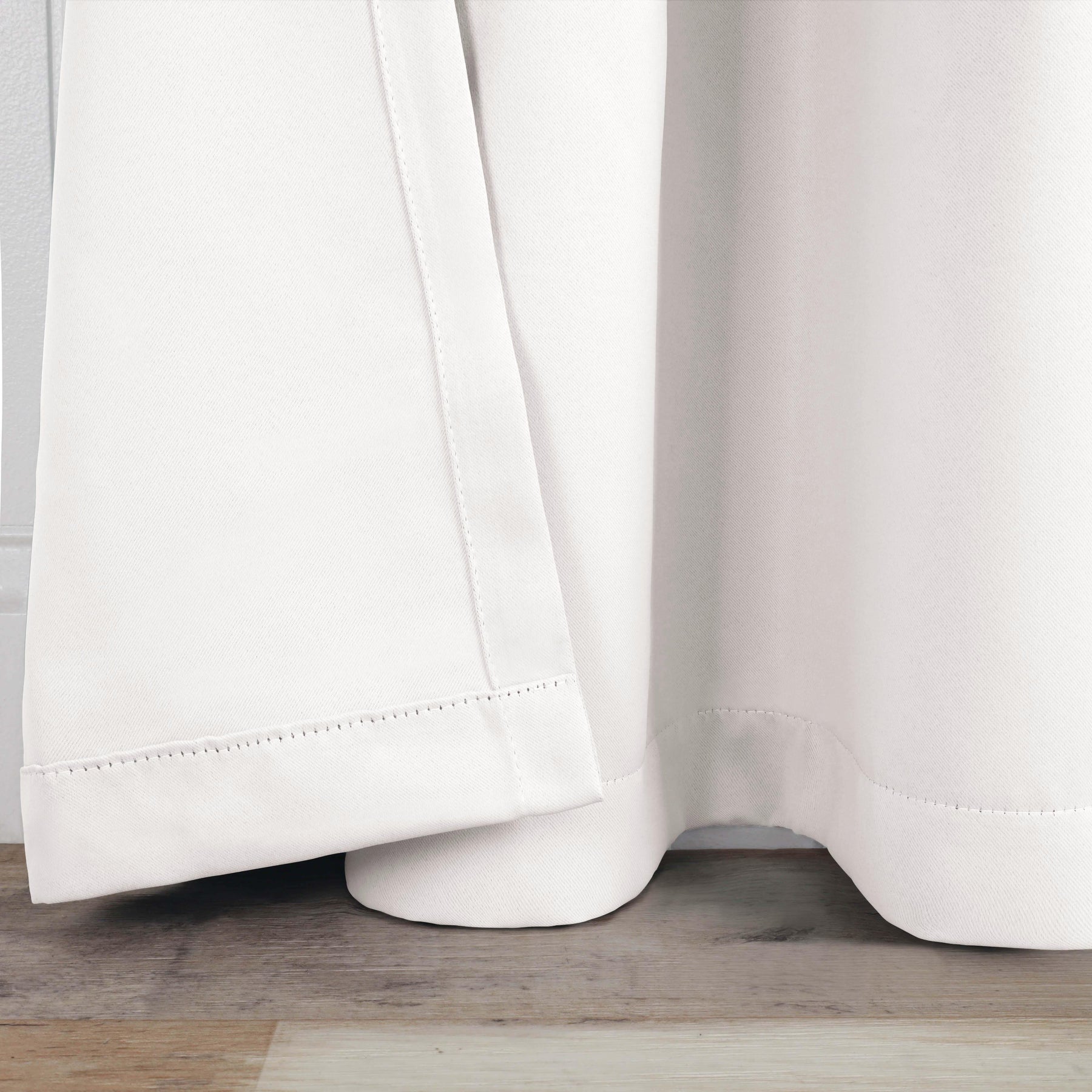 Solid Machine Washable Room Darkening Blackout Curtains, Set of 2