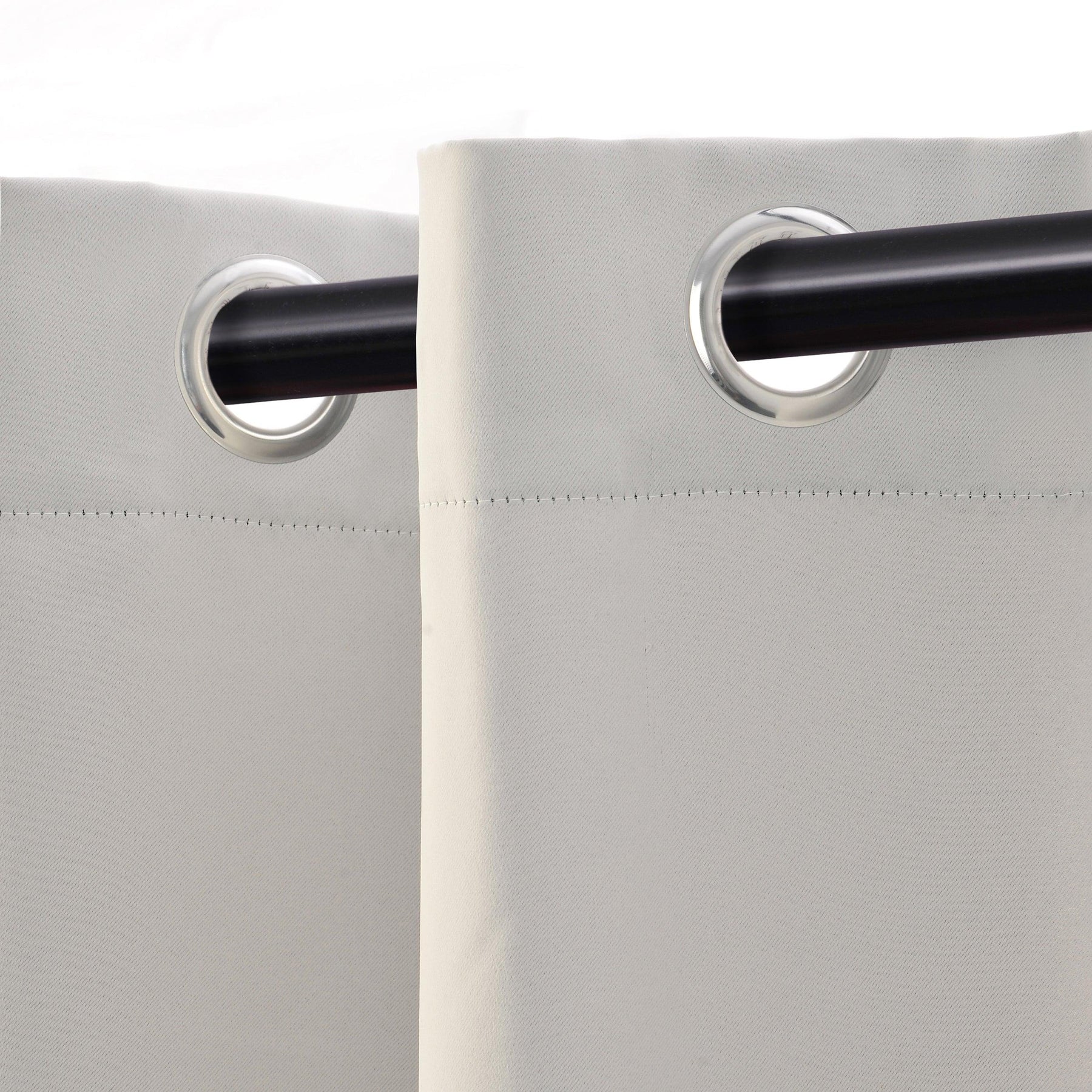 Solid Machine Washable Room Darkening Blackout Curtains, Set of 2