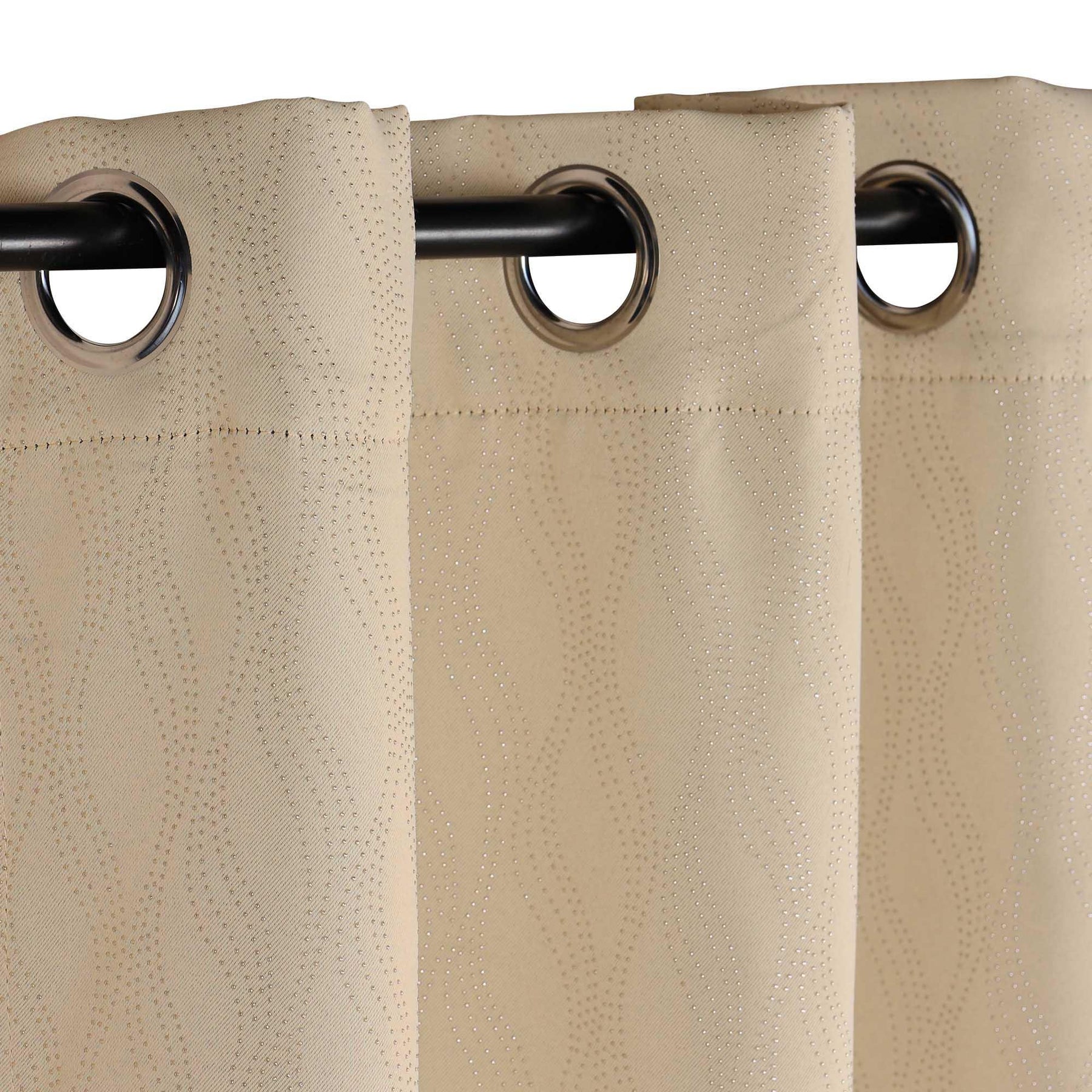 Zuri Textured Waves Room Darkening Blackout Curtains, Set of 2
