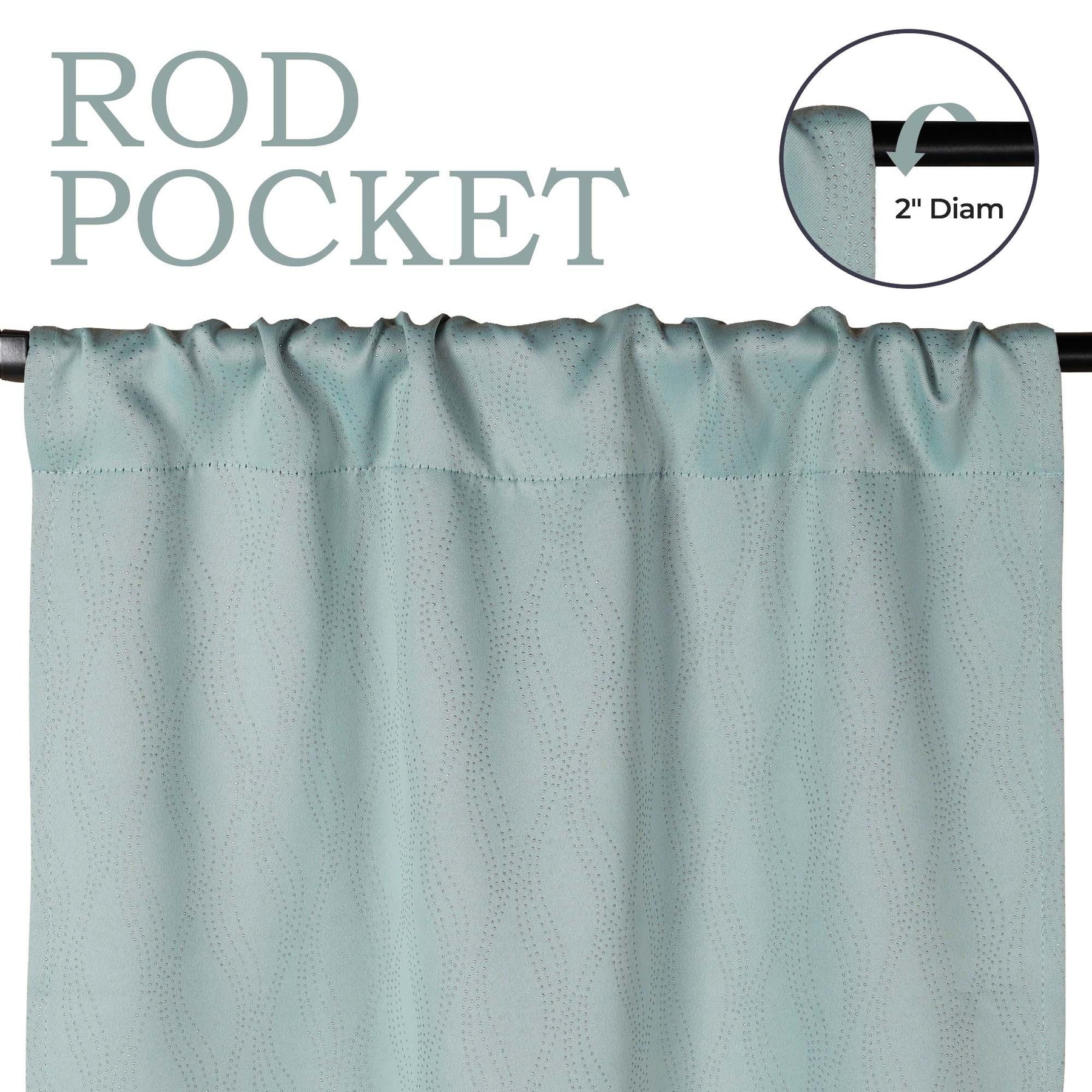 Zuri Textured Waves Room Darkening Blackout Curtains, Set of 2