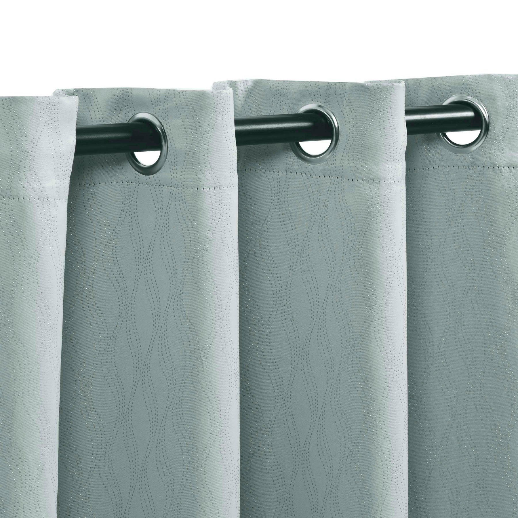 Zuri Textured Waves Room Darkening Blackout Curtains, Set of 2
