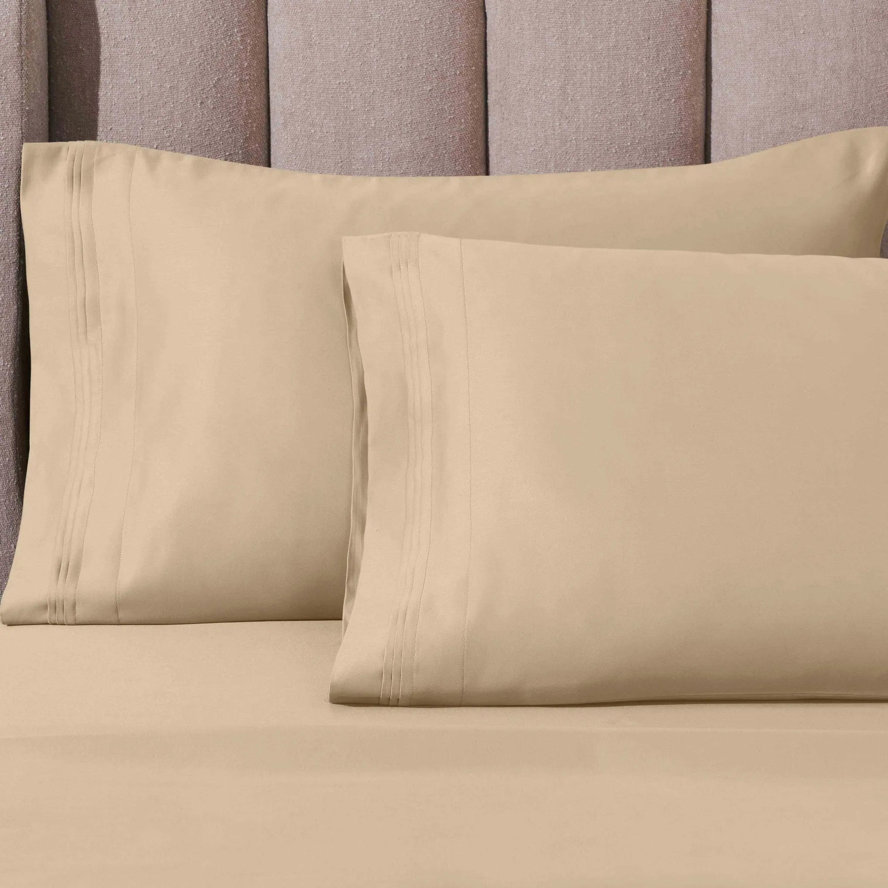 1000 Thread Count Egyptian Cotton Solid Pillowcase Set