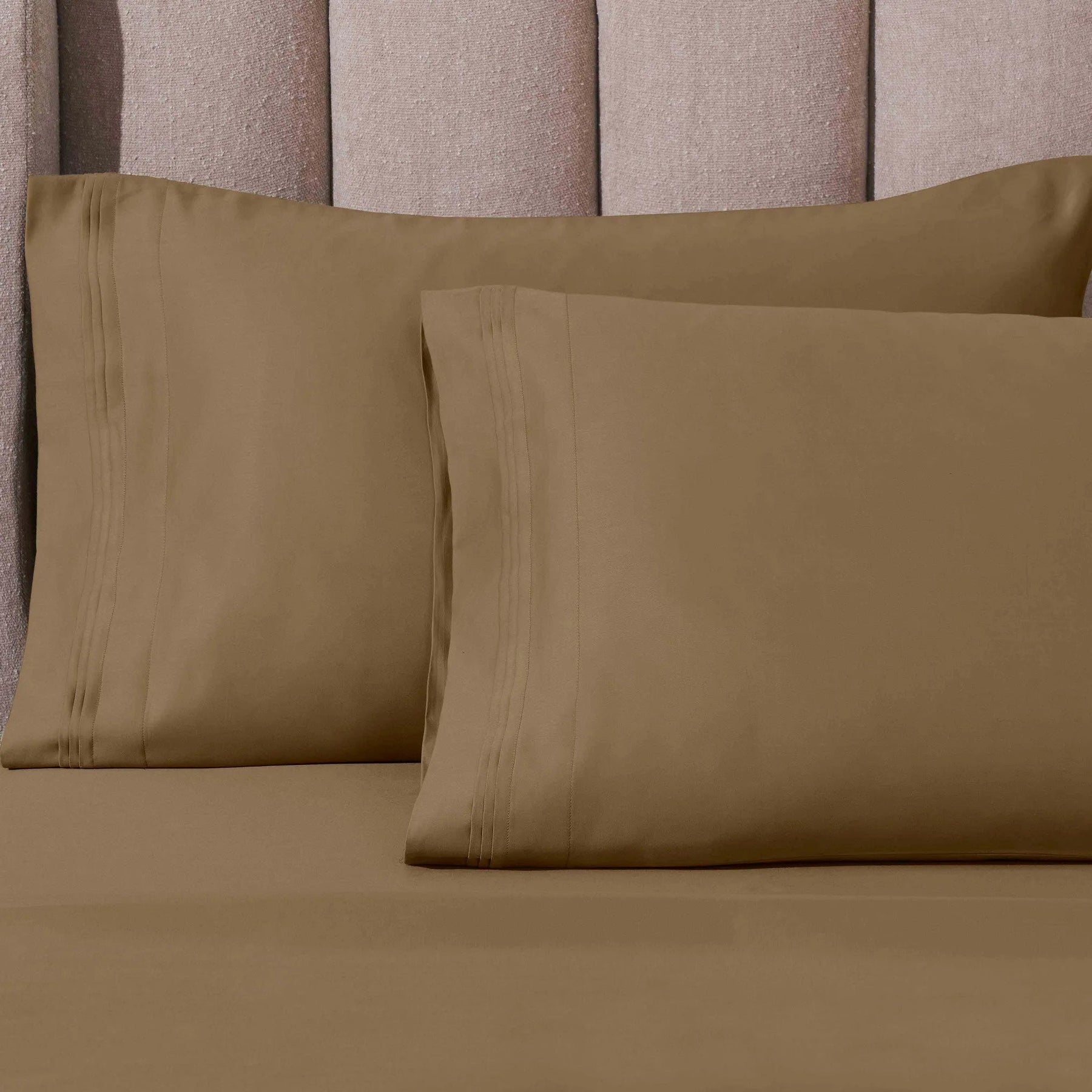 1000 Thread Count Egyptian Cotton Solid Pillowcase Set
