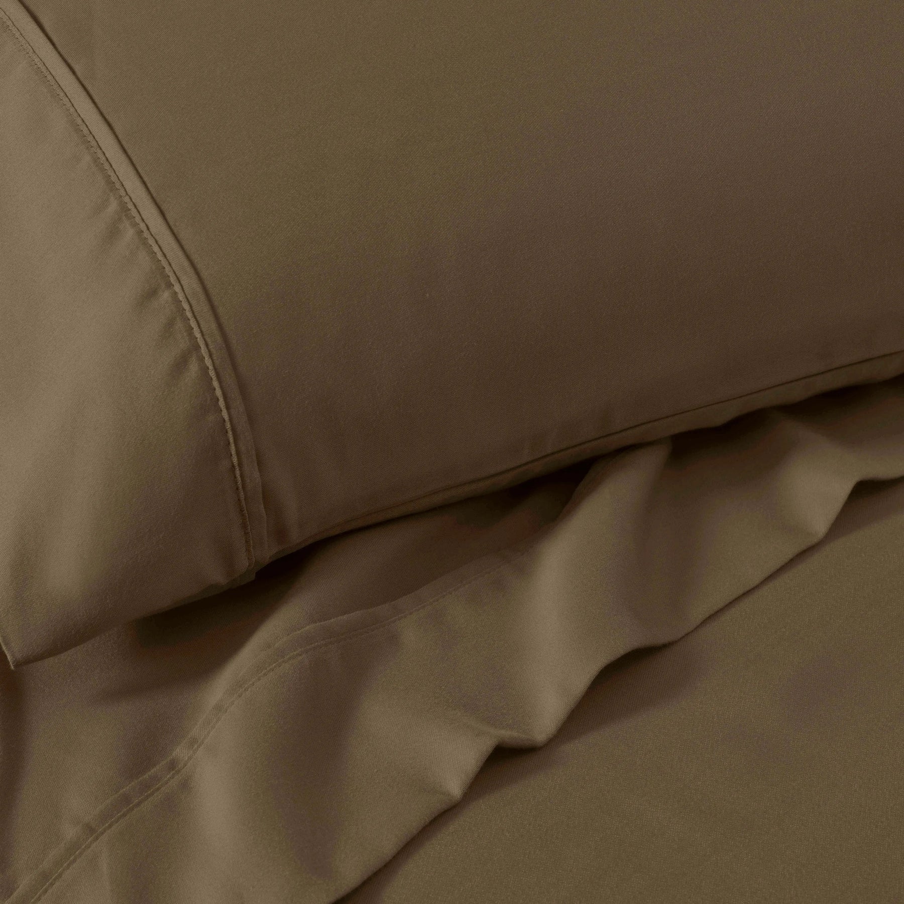 1200 Thread Count Cotton Rich Solid Deep Pocket Bed Sheet Set