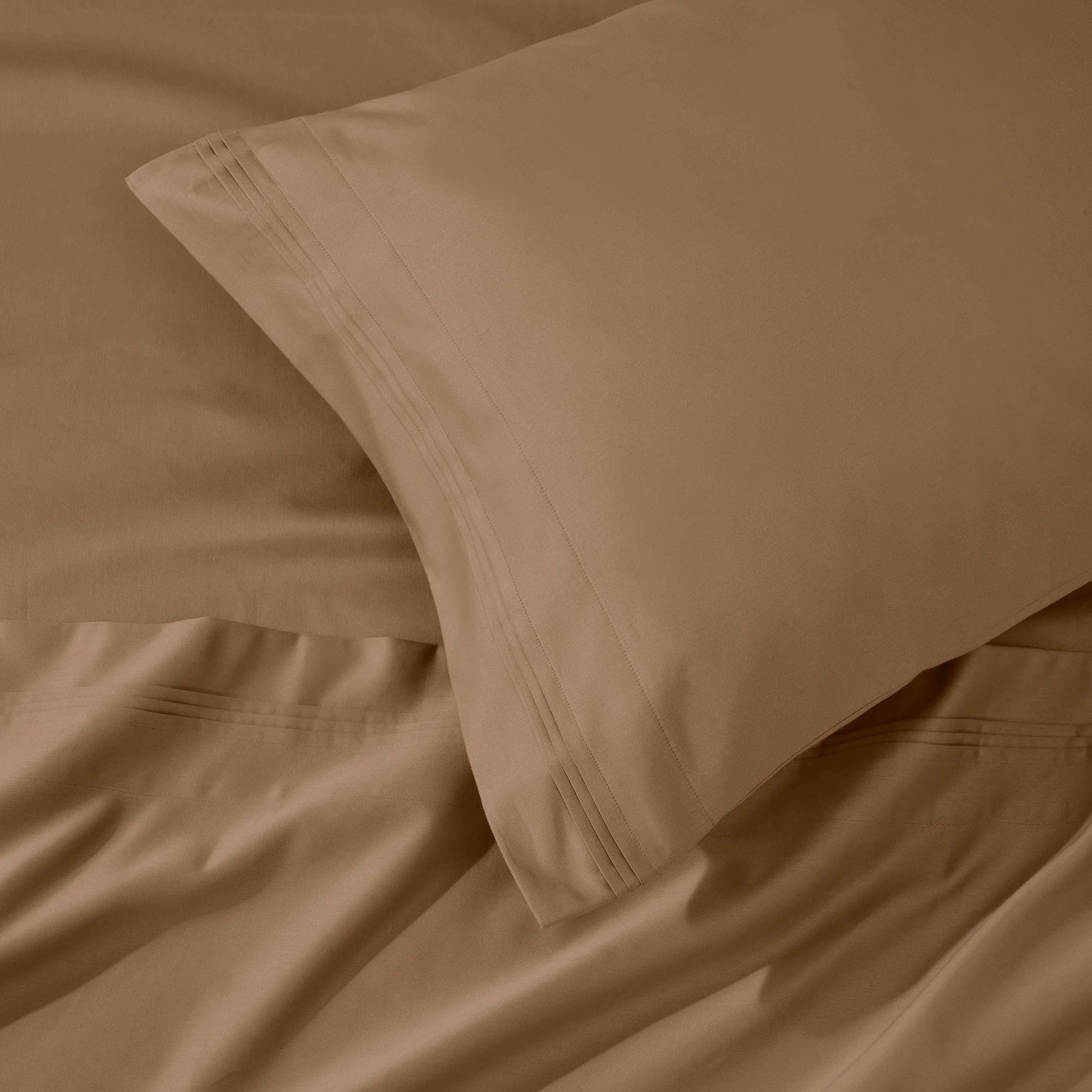 1000 Thread Count Egyptian Cotton Solid Pillowcase Set