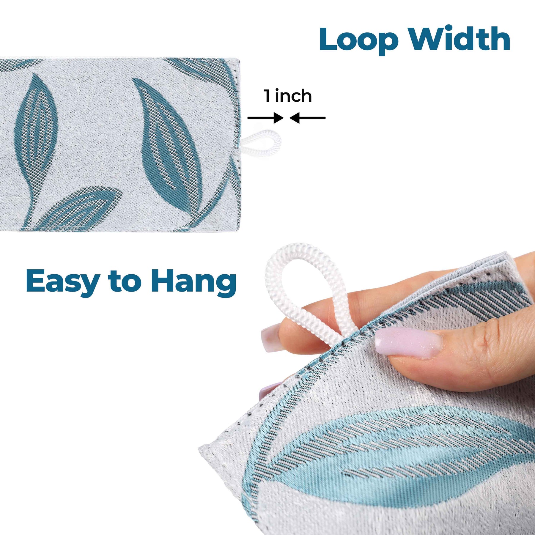 Leaves Room Darkening Washable Blackout Curtain Panels, Set of 2