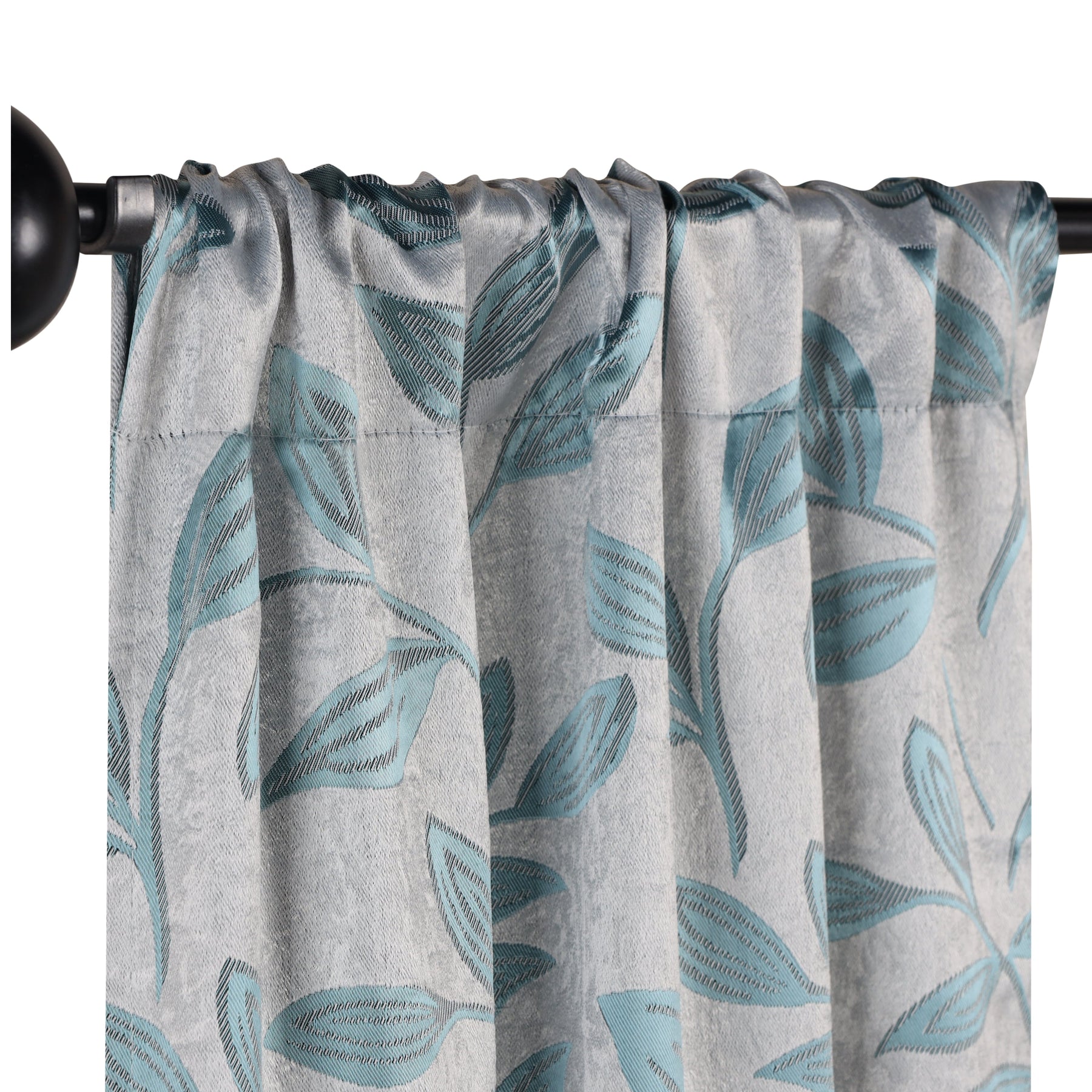 Leaves Room Darkening Washable Blackout Curtain Panels, Set of 2