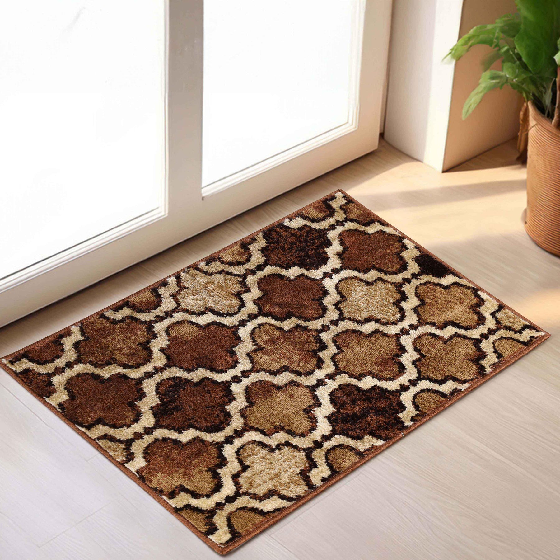 Viking Contemporary Geometric Trellis Indoor Area Rug or Runner