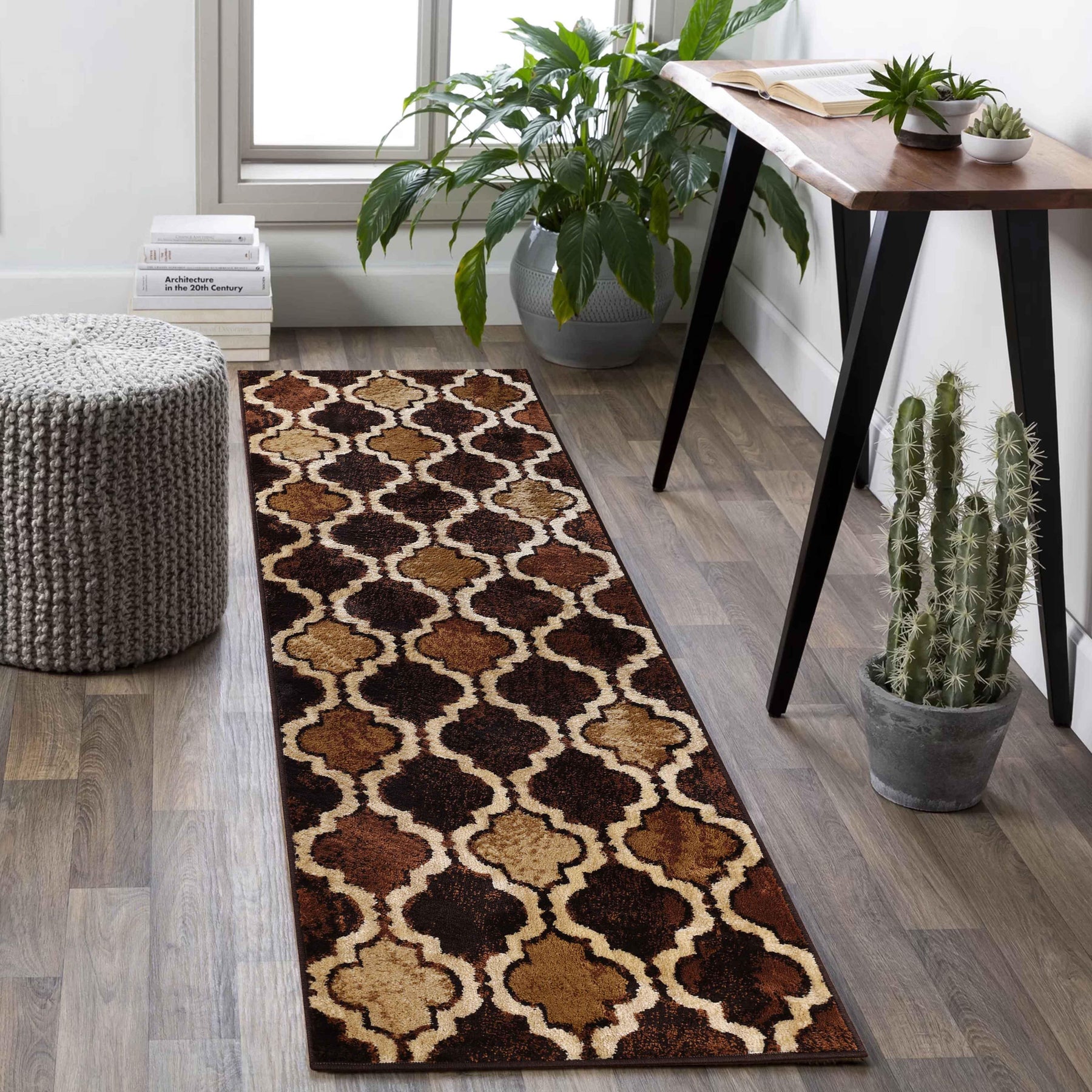 Viking Contemporary Geometric Trellis Indoor Area Rug or Runner