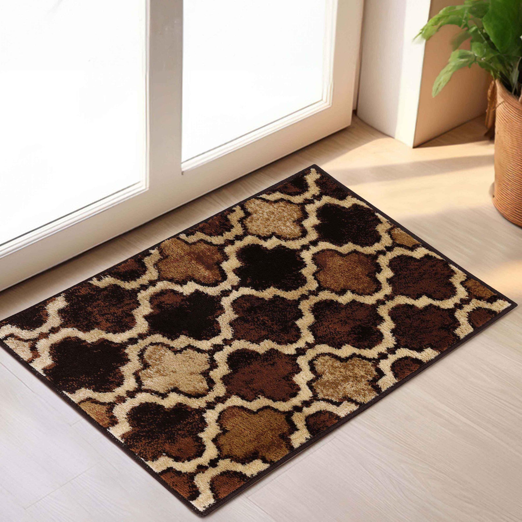 Viking Contemporary Geometric Trellis Indoor Area Rug or Runner