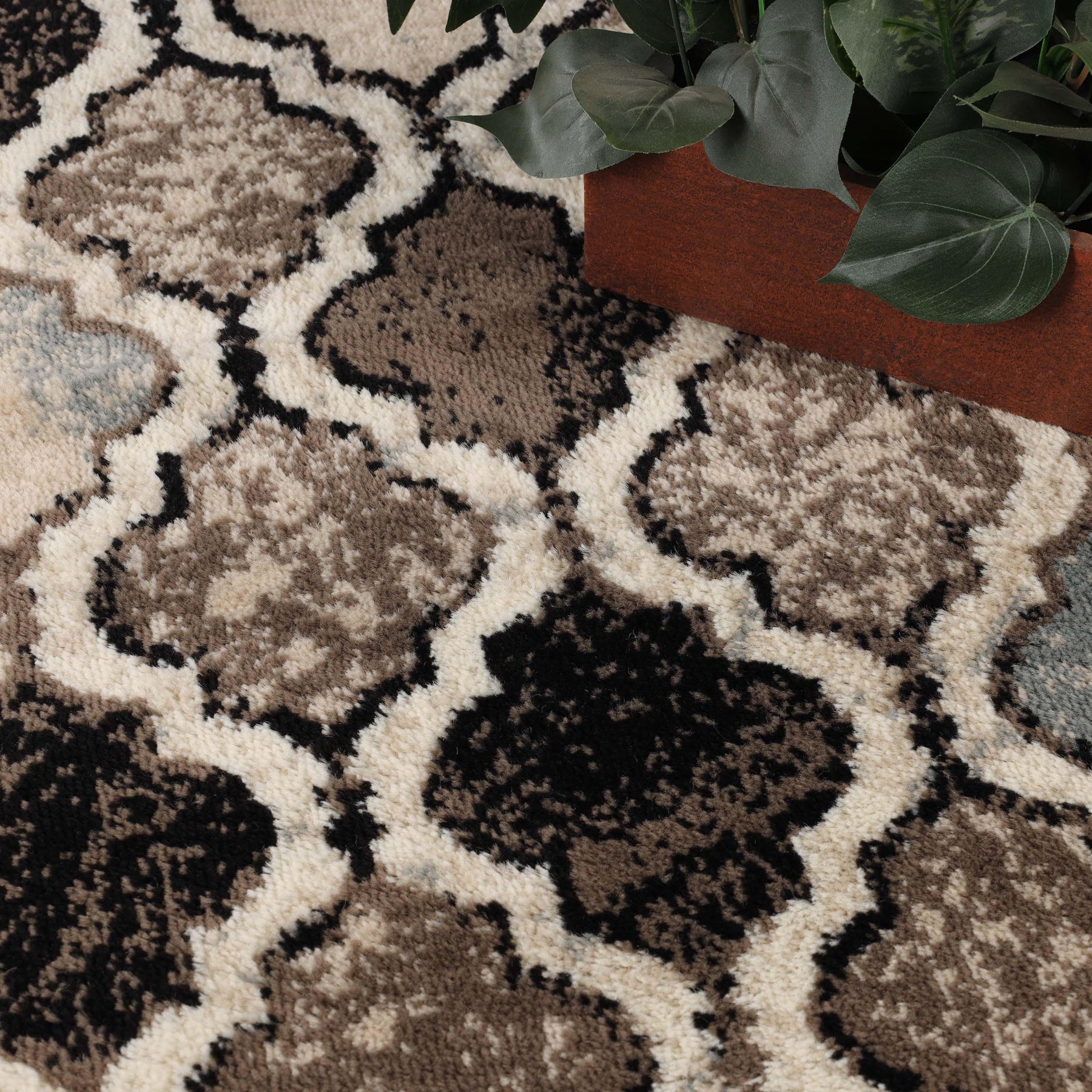 Viking Contemporary Geometric Trellis Indoor Area Rug or Runner