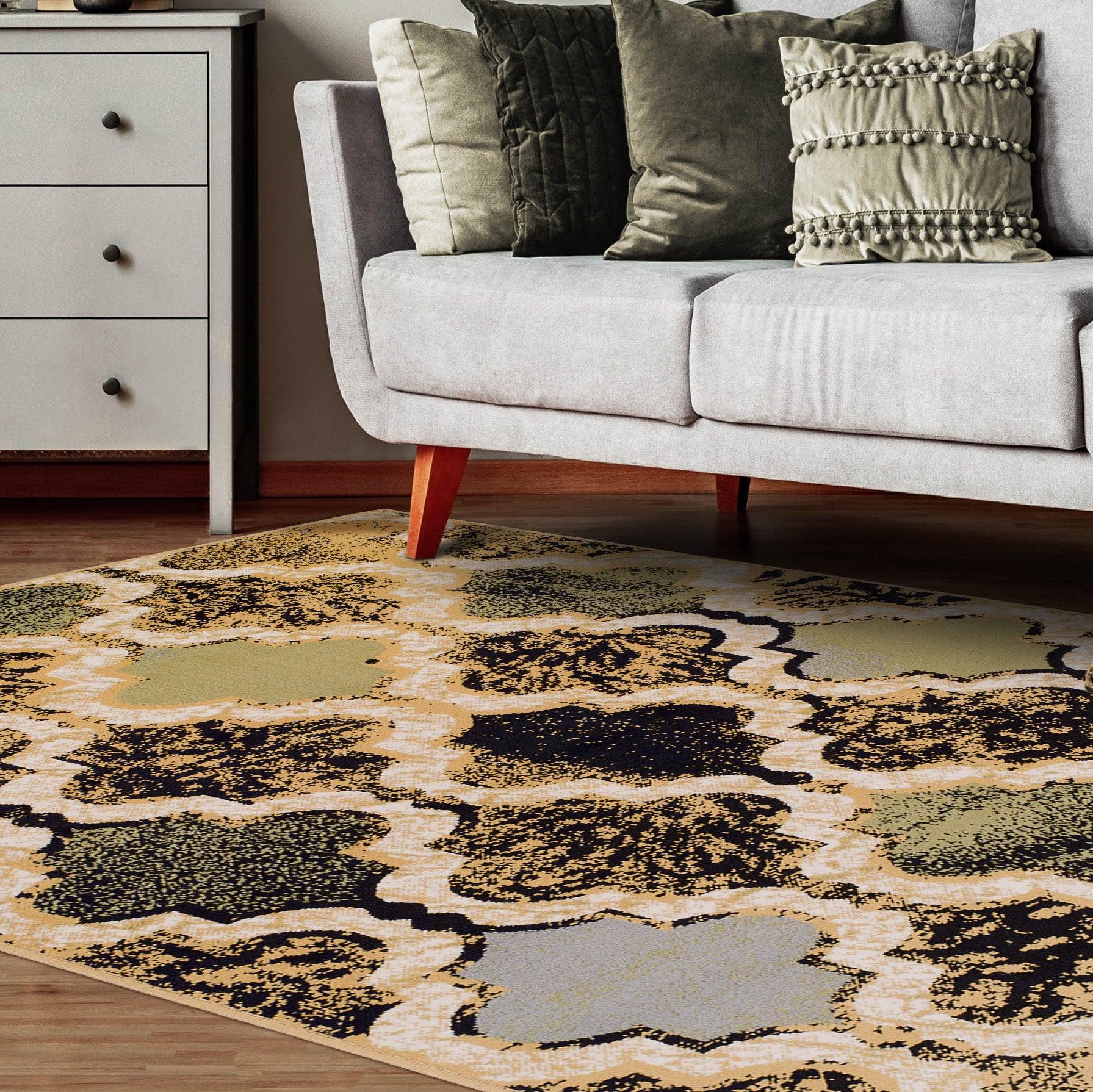 Viking Contemporary Geometric Trellis Indoor Area Rug or Runner
