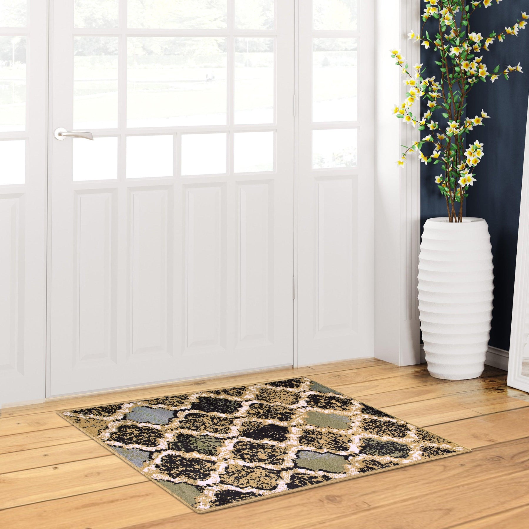 Viking Contemporary Geometric Trellis Indoor Area Rug or Runner