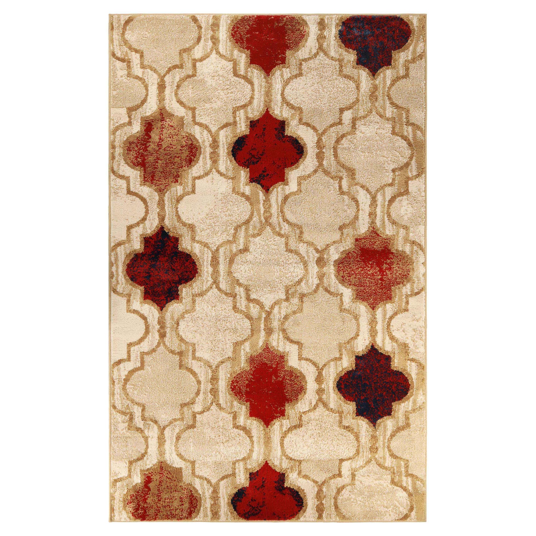 Viking Contemporary Geometric Trellis Indoor Area Rug or Runner