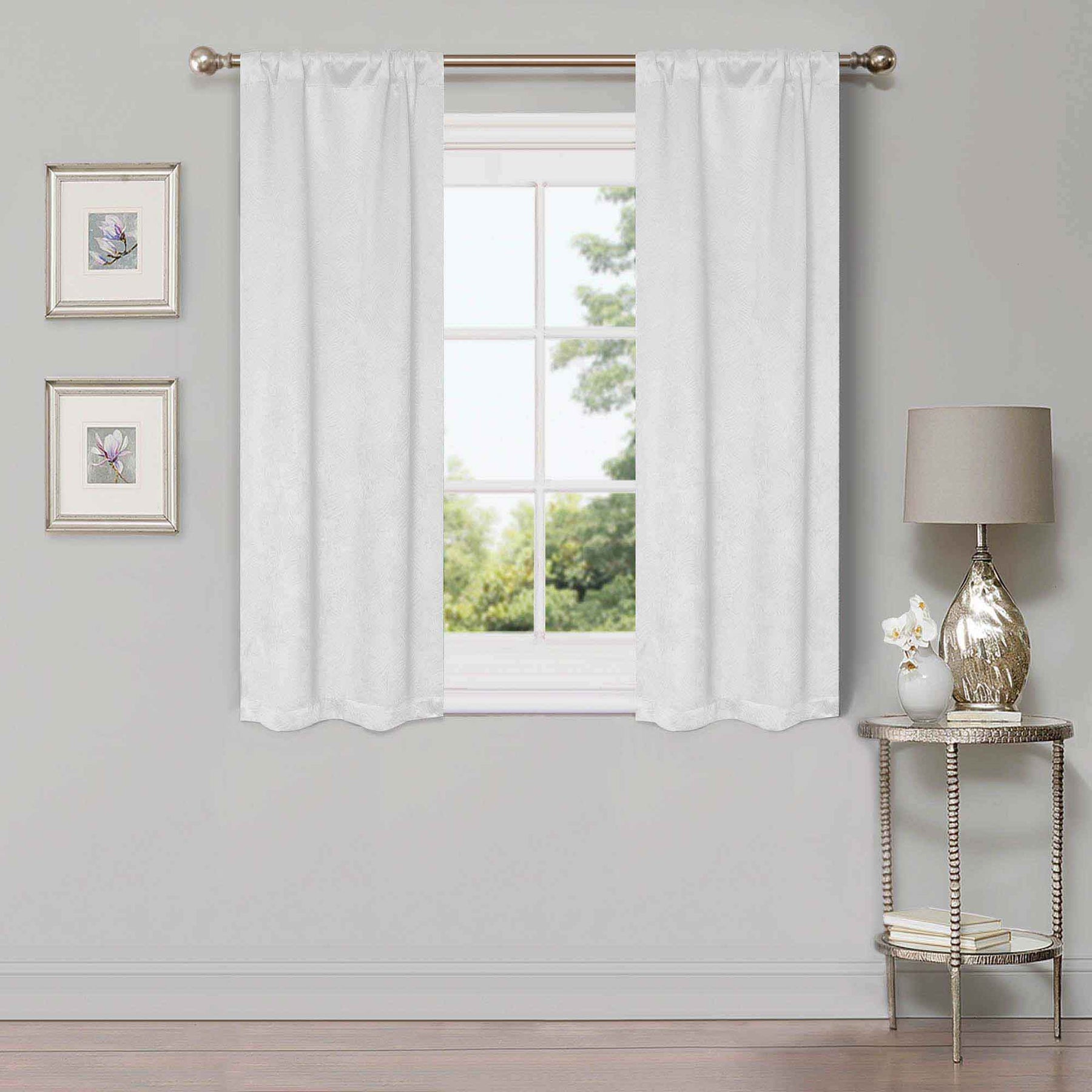 Waverly Geometric Washable Room Darkening Blackout Curtains, Set of 2