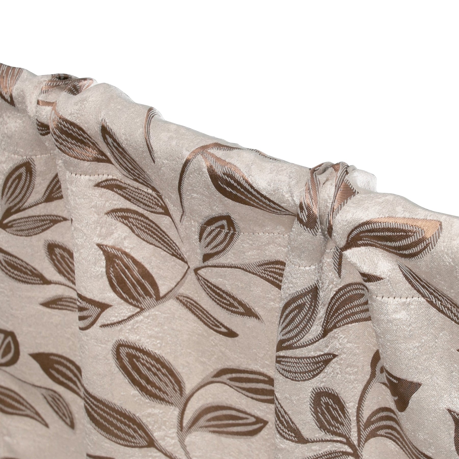 Leaves Room Darkening Washable Blackout Curtain Panels, Set of 2
