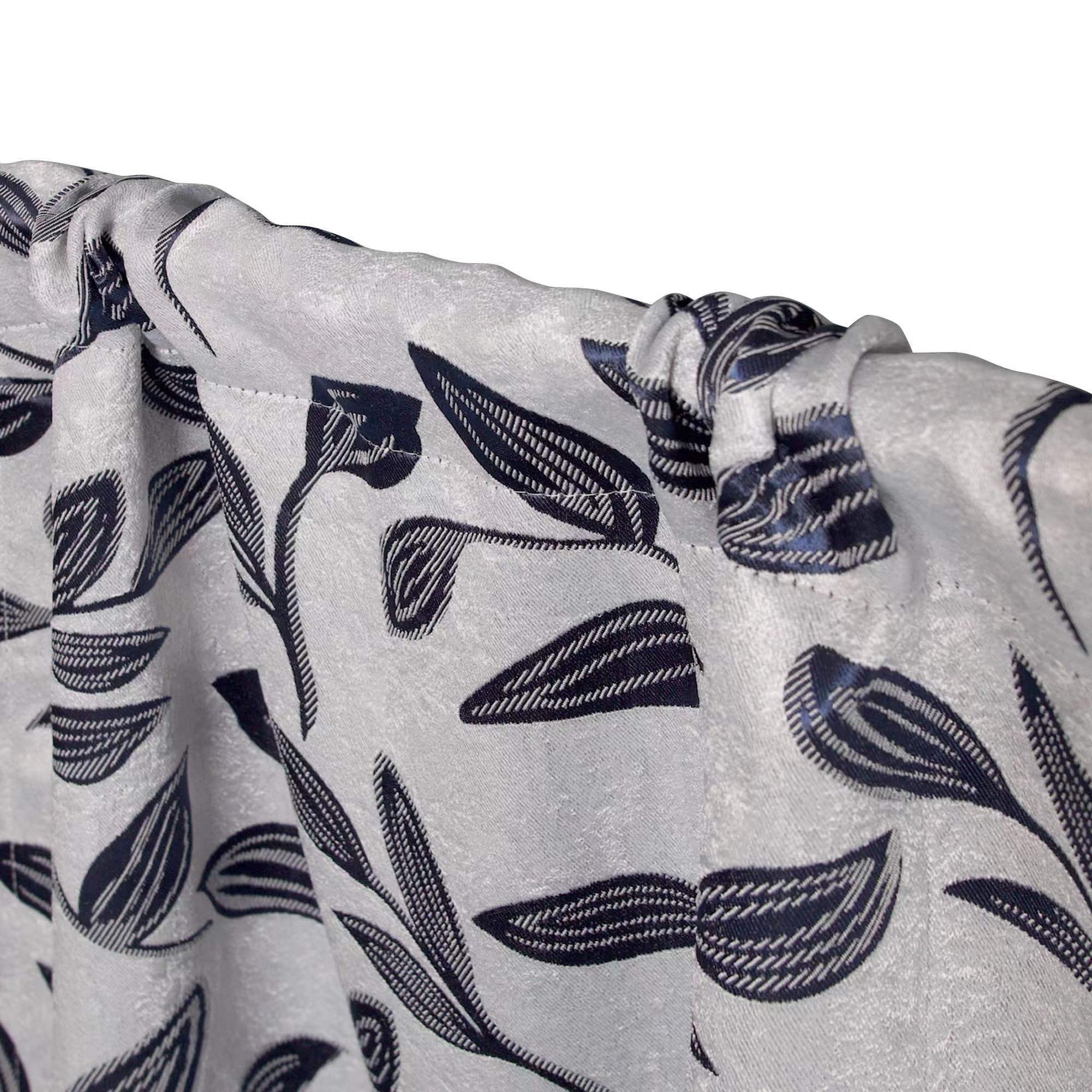 Leaves Room Darkening Washable Blackout Curtain Panels, Set of 2