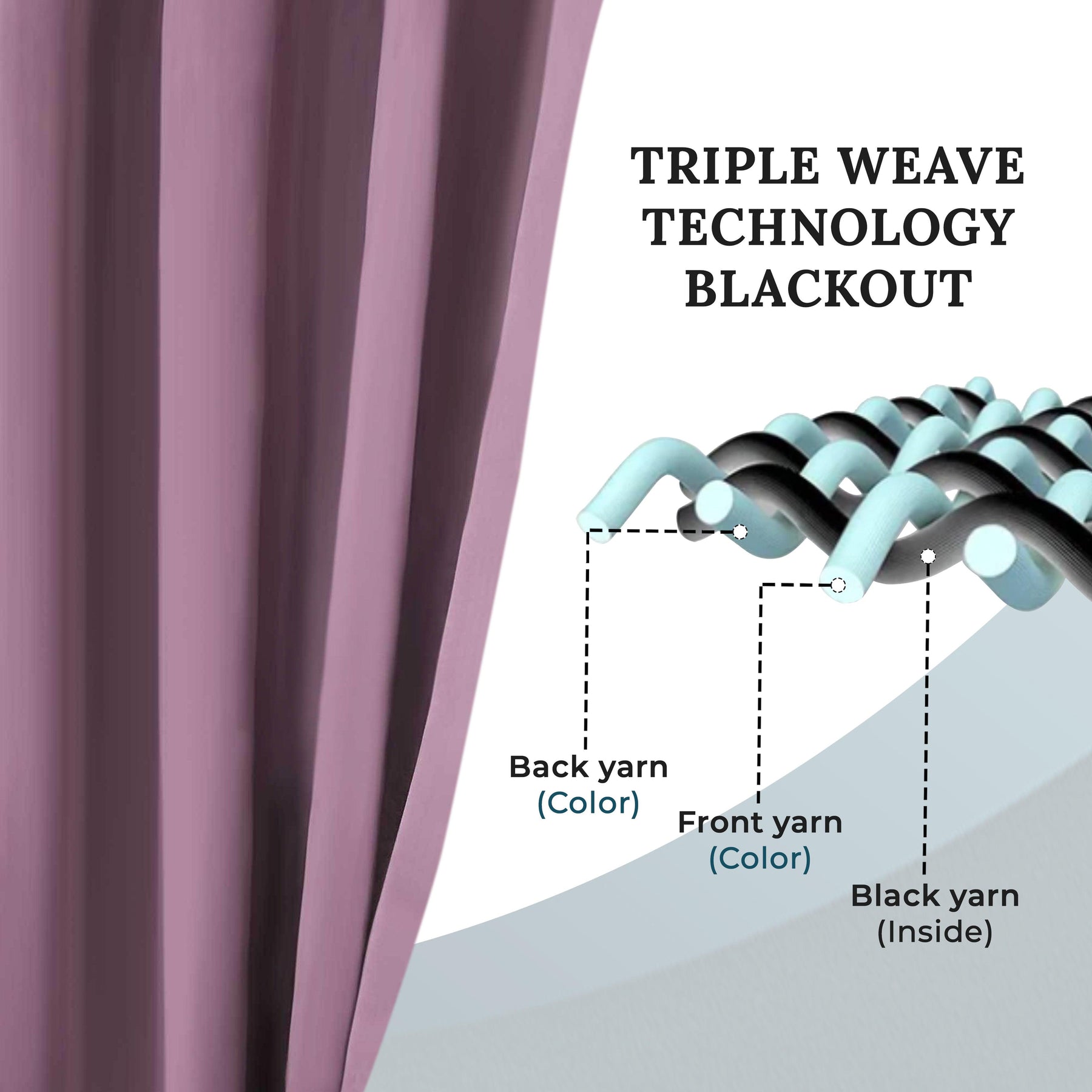 Solid Machine Washable Room Darkening Blackout Curtains, Set of 2