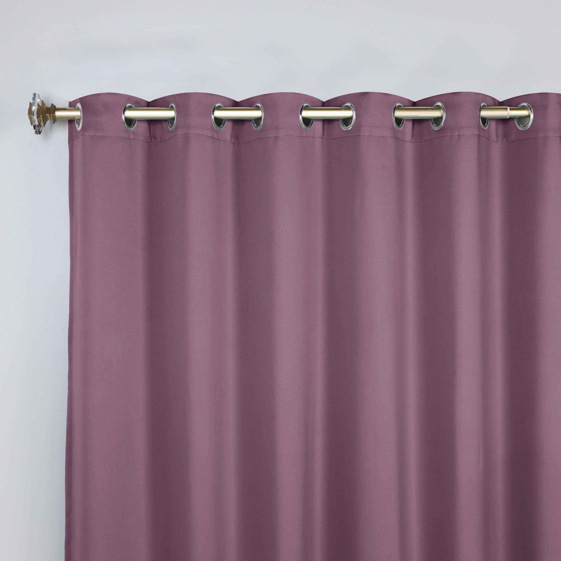 Classic Modern Solid Room Darkening Blackout Curtain Panels, Set of 2