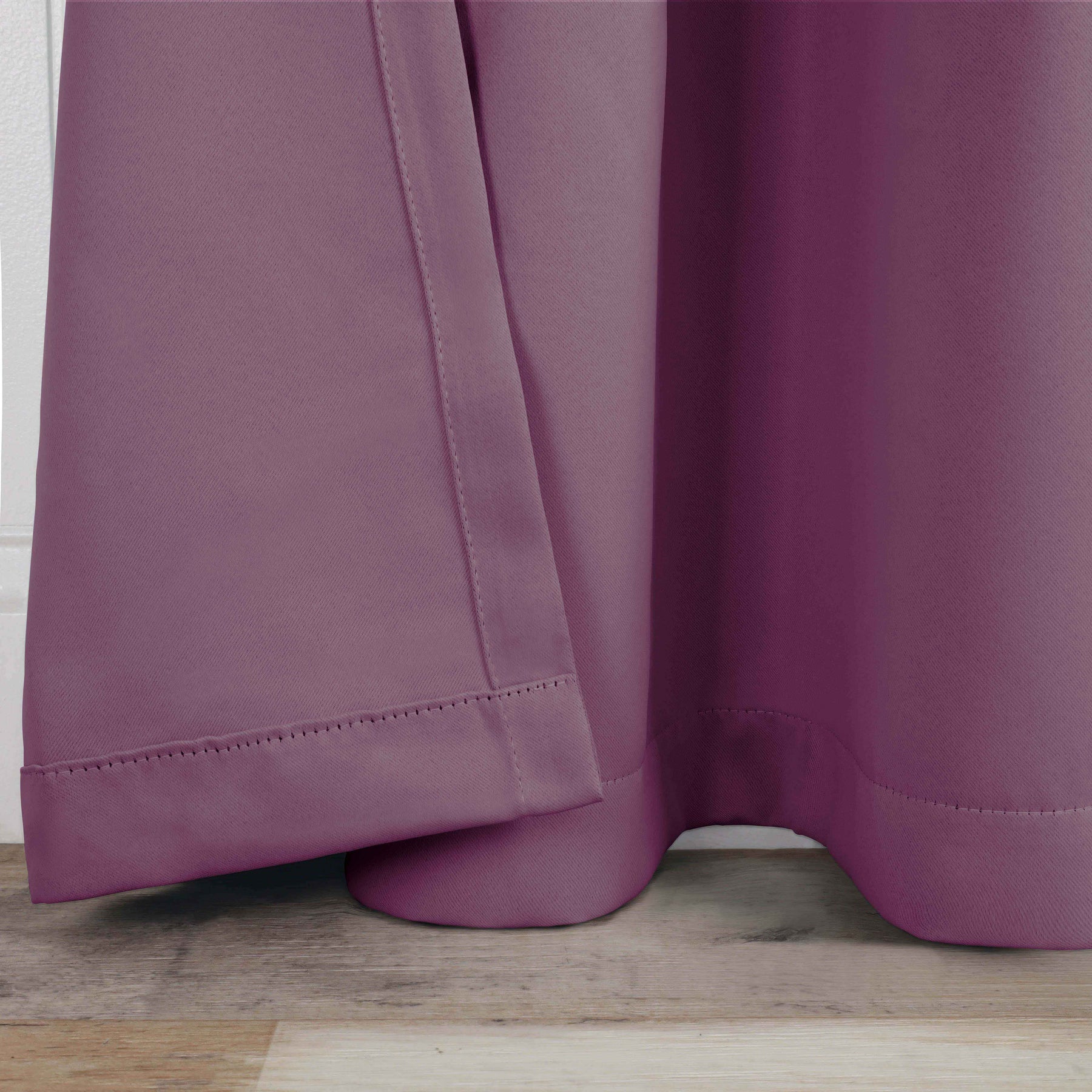 Solid Room Darkening Blackout Curtain Panels, Back Tabs, Set of 2