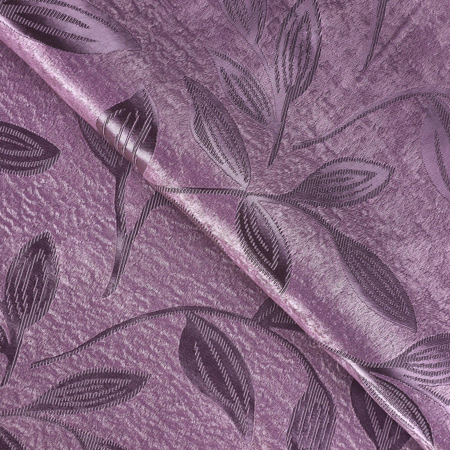 Leaves Machine Washable Room Darkening Blackout Curtains 4 Pieces