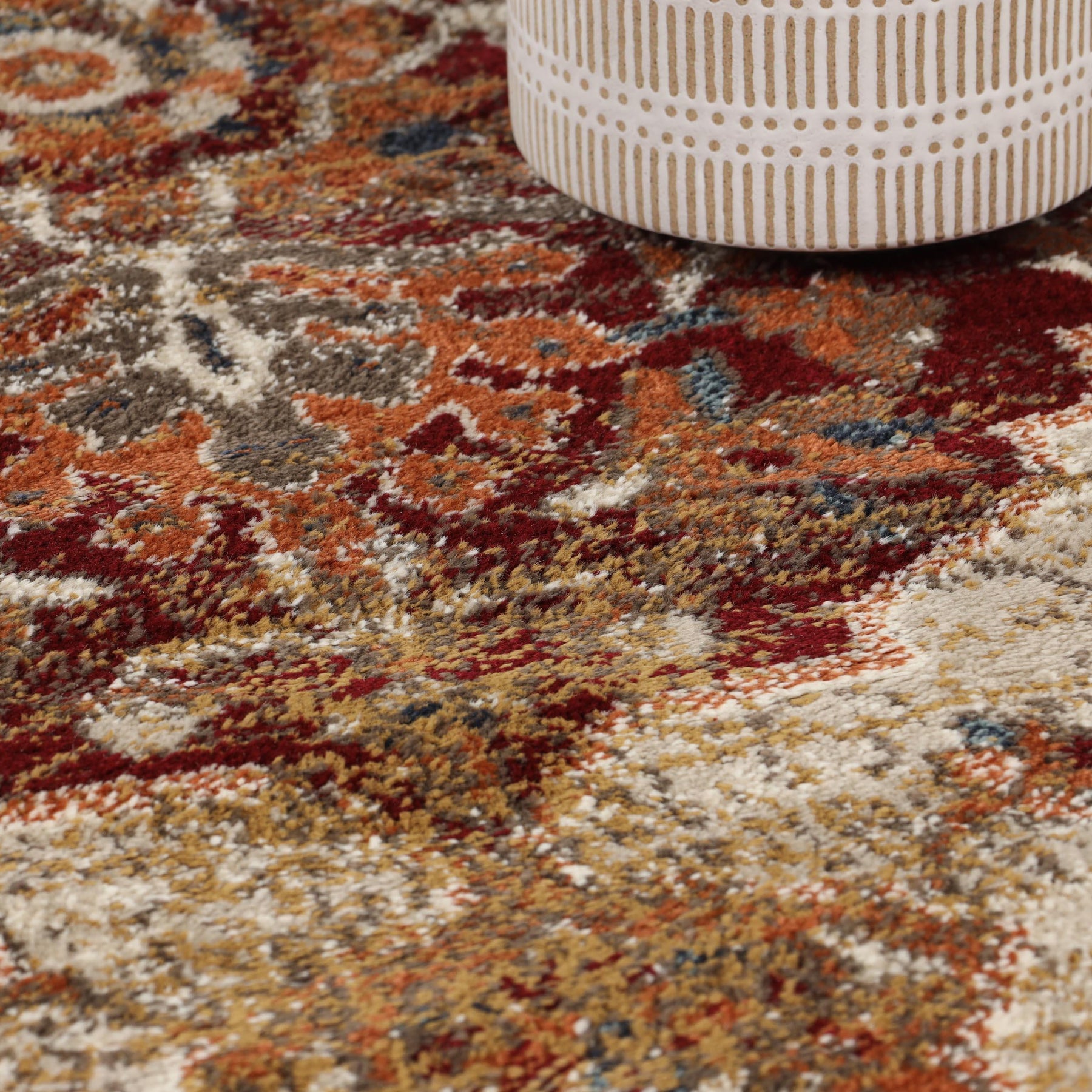 Abena Traditional Medallion Indoor Area Rugs or Runner Rug