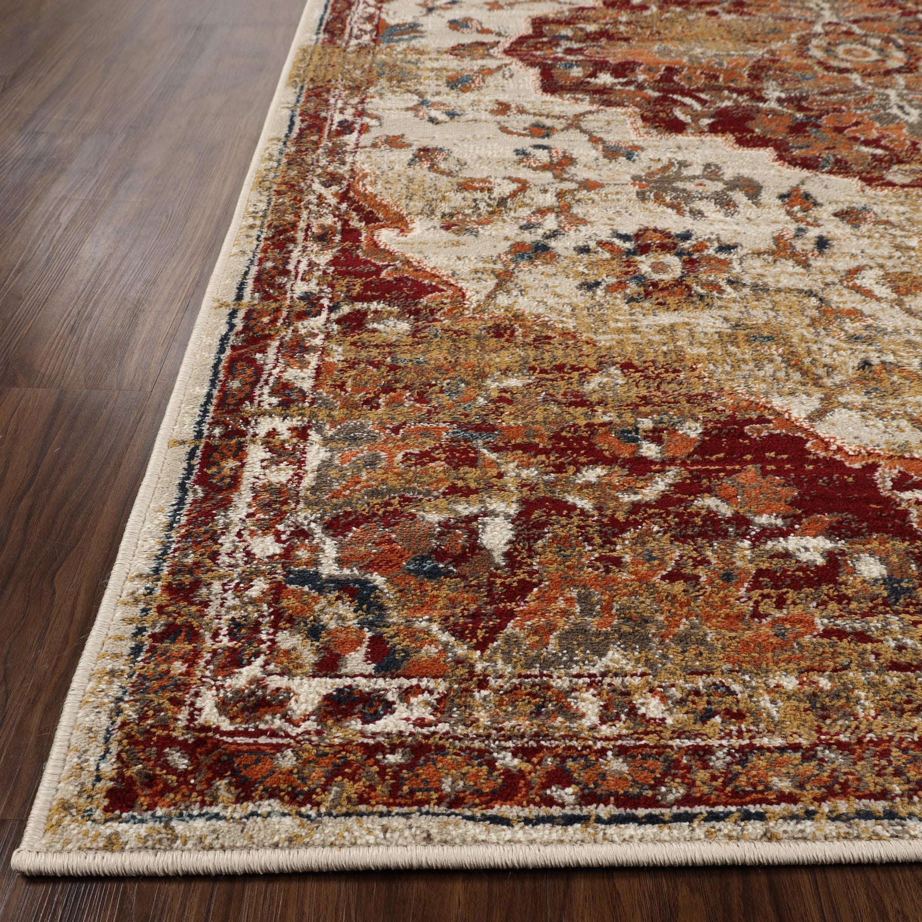 Abena Traditional Medallion Indoor Area Rugs or Runner Rug
