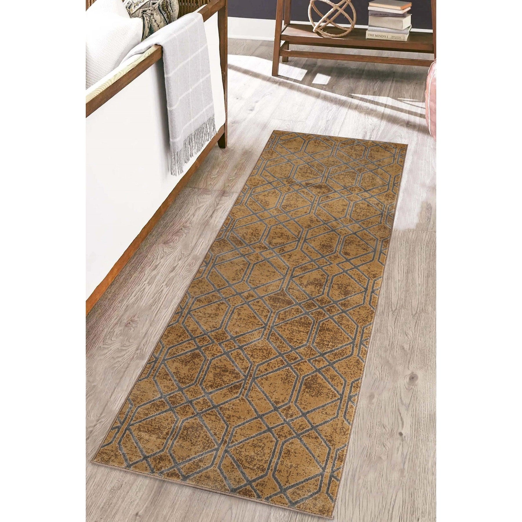 Abner Geometric Diamond Indoor Area Rug or Runner Rug Or Door Mat