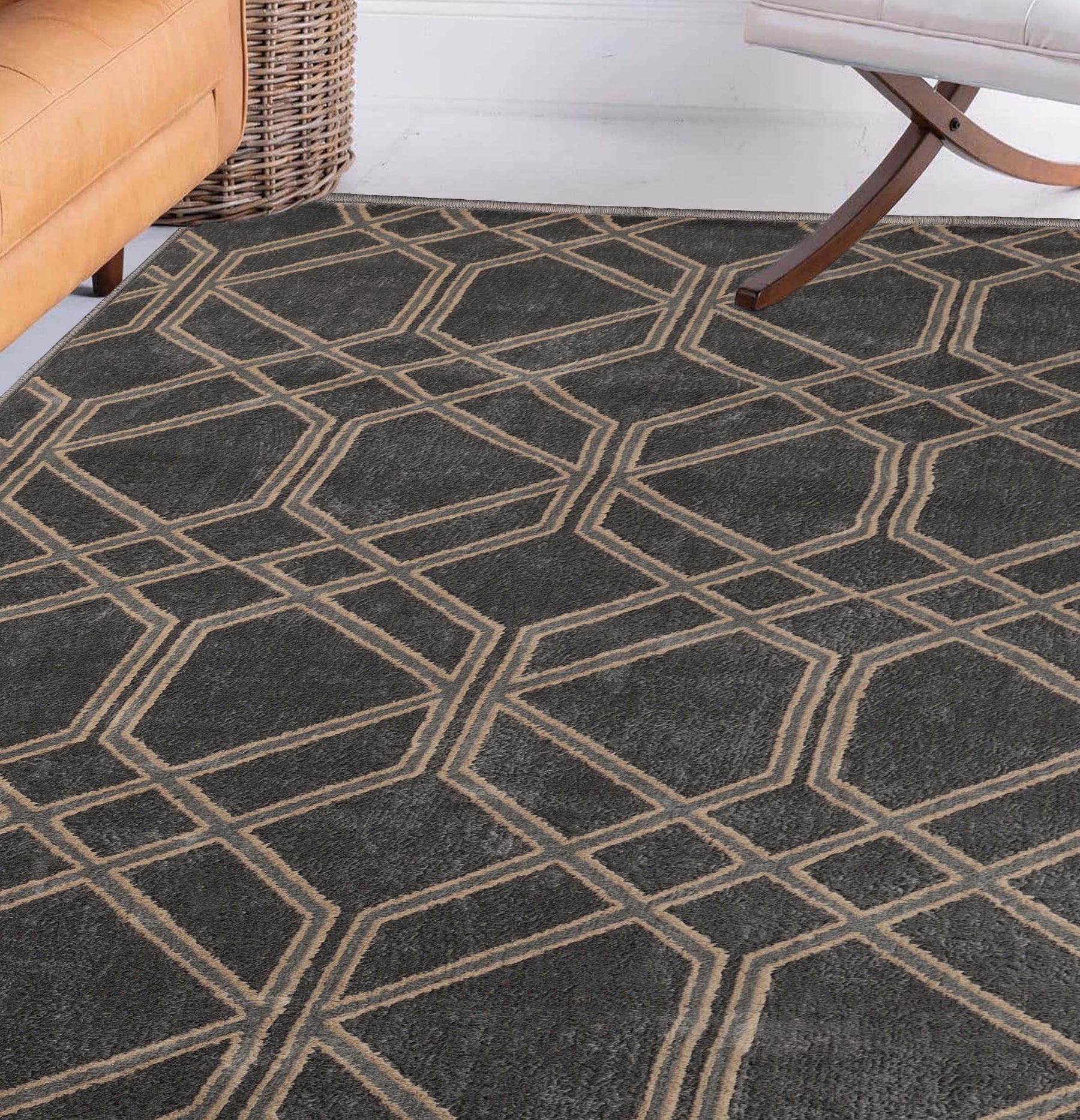 Abner Geometric Diamond Indoor Area Rug or Runner Rug Or Door Mat