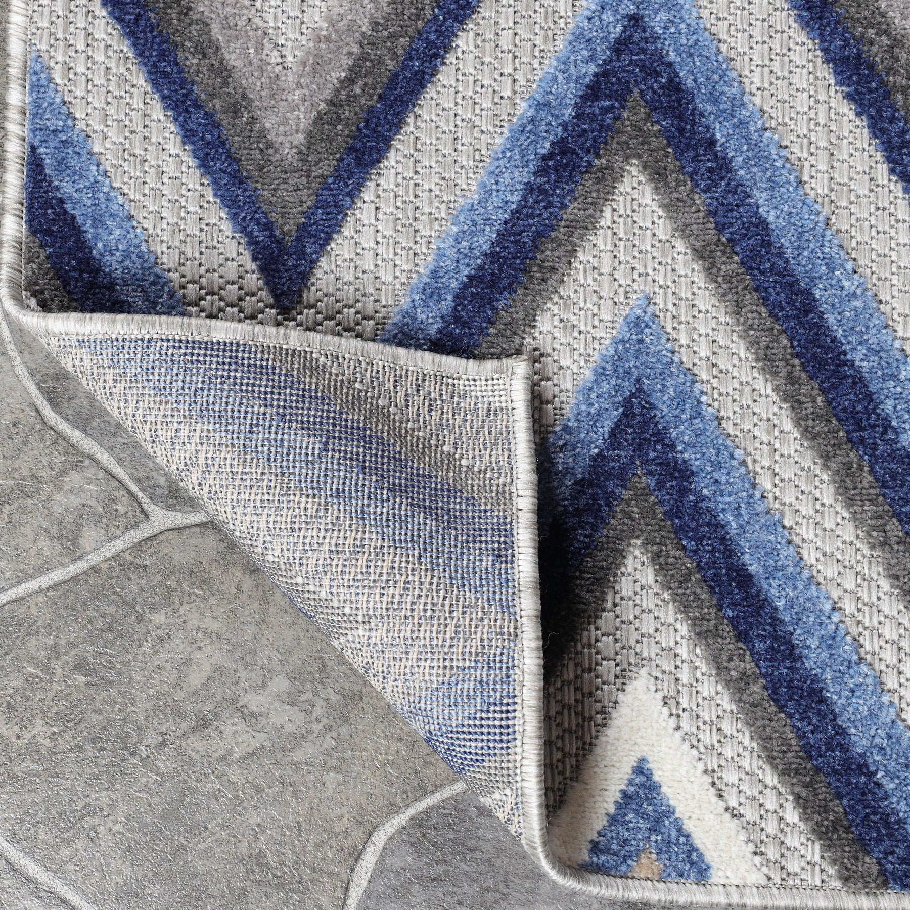 Acacia Geometric Zigzag Area Rug Modern Indoor Outdoor Rugs