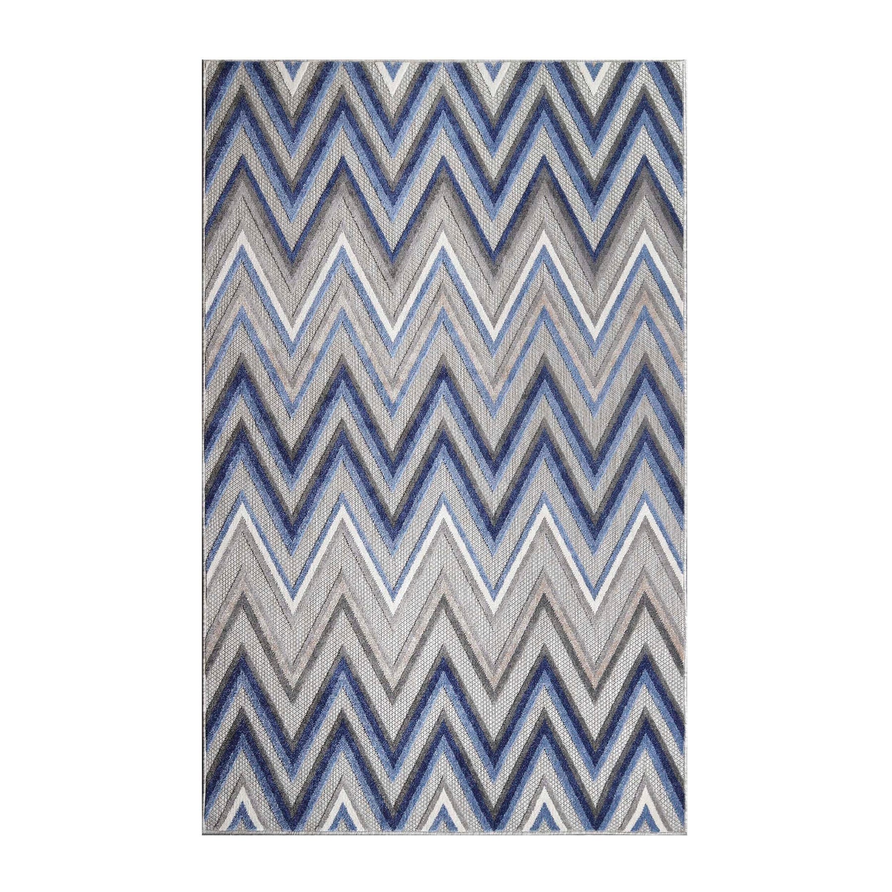Acacia Geometric Zigzag Area Rug Modern Indoor Outdoor Rugs
