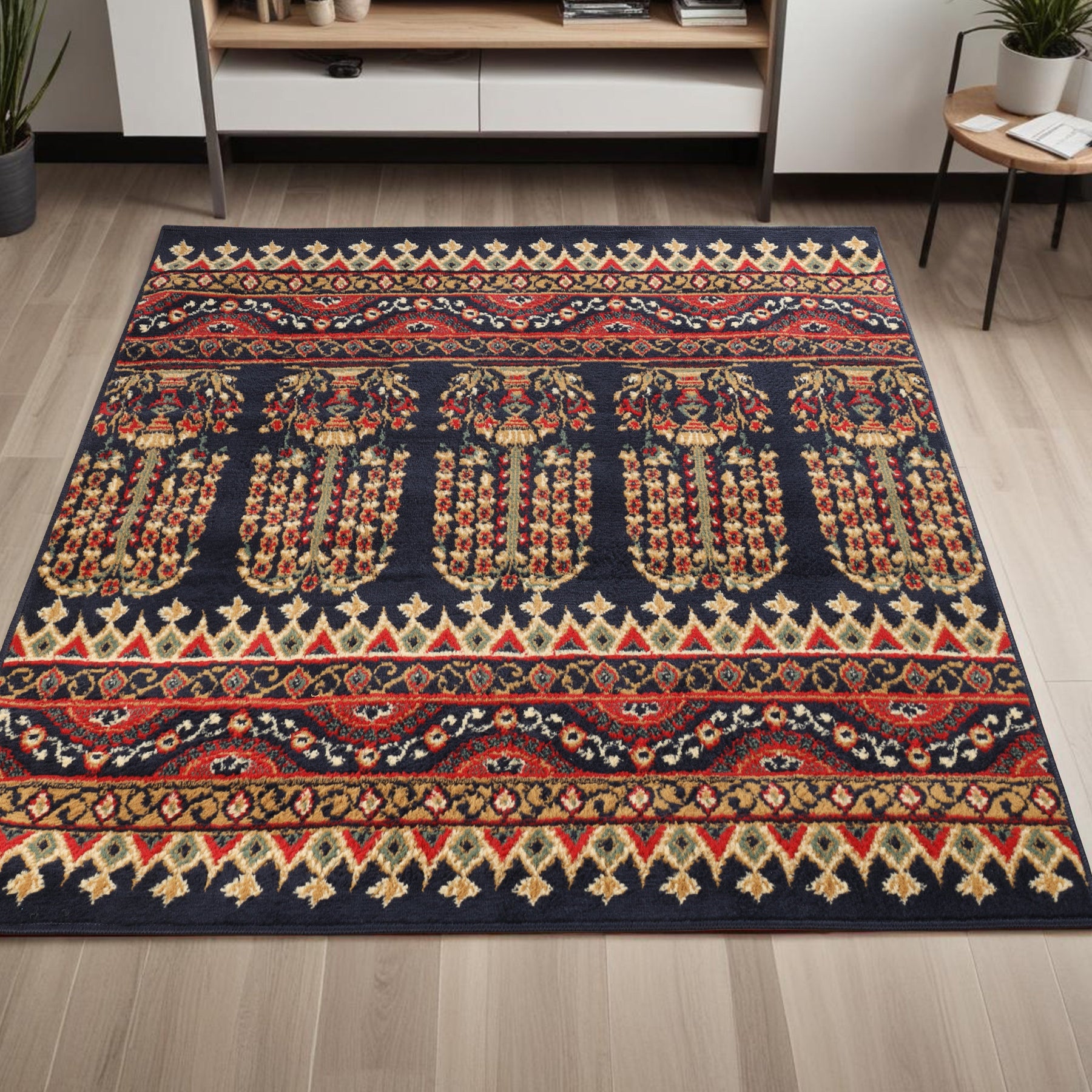 Adena Bohemian Floral Geometric Large Area Rugs or Runner Rug