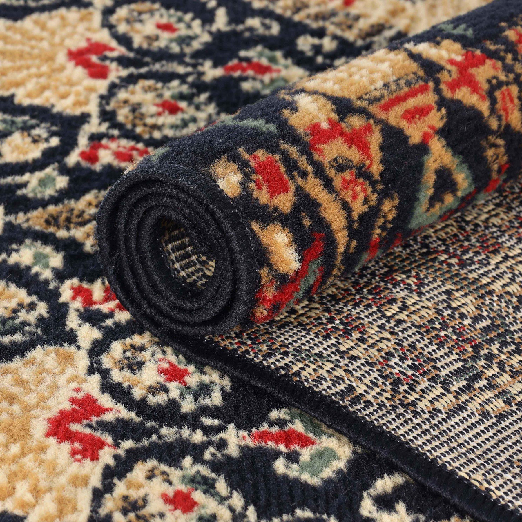 Adena Bohemian Floral Geometric Large Area Rugs or Runner Rug