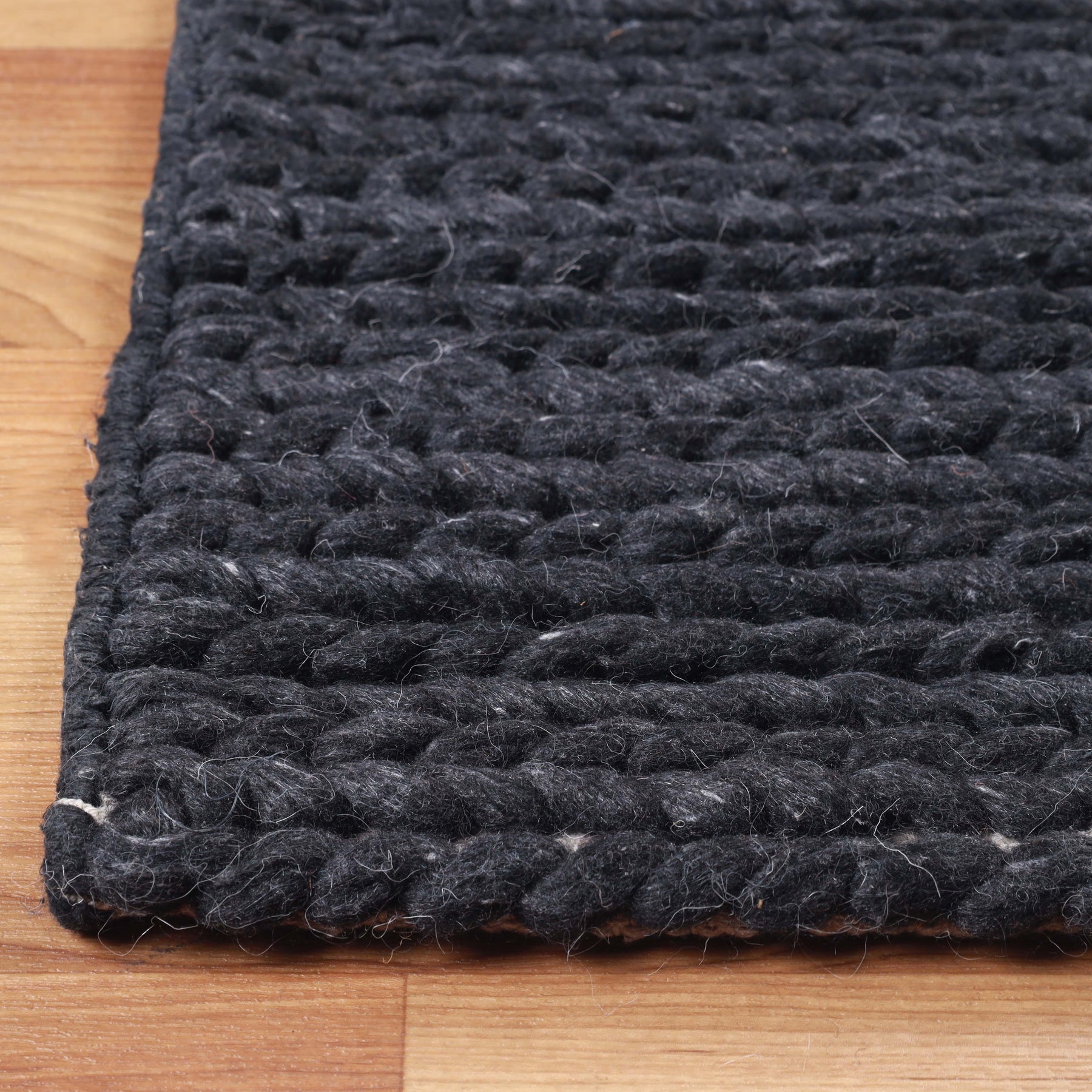 Aero Hand-Braided Solid Indoor Area Rugs or Runner Rug