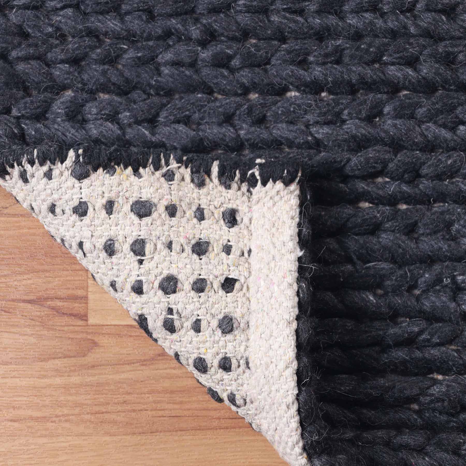 Aero Hand-Braided Solid Indoor Area Rugs or Runner Rug