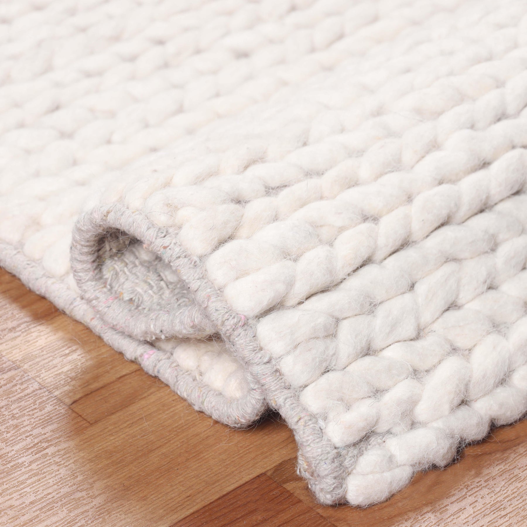 Aero Hand-Braided Solid Indoor Area Rugs or Runner Rug