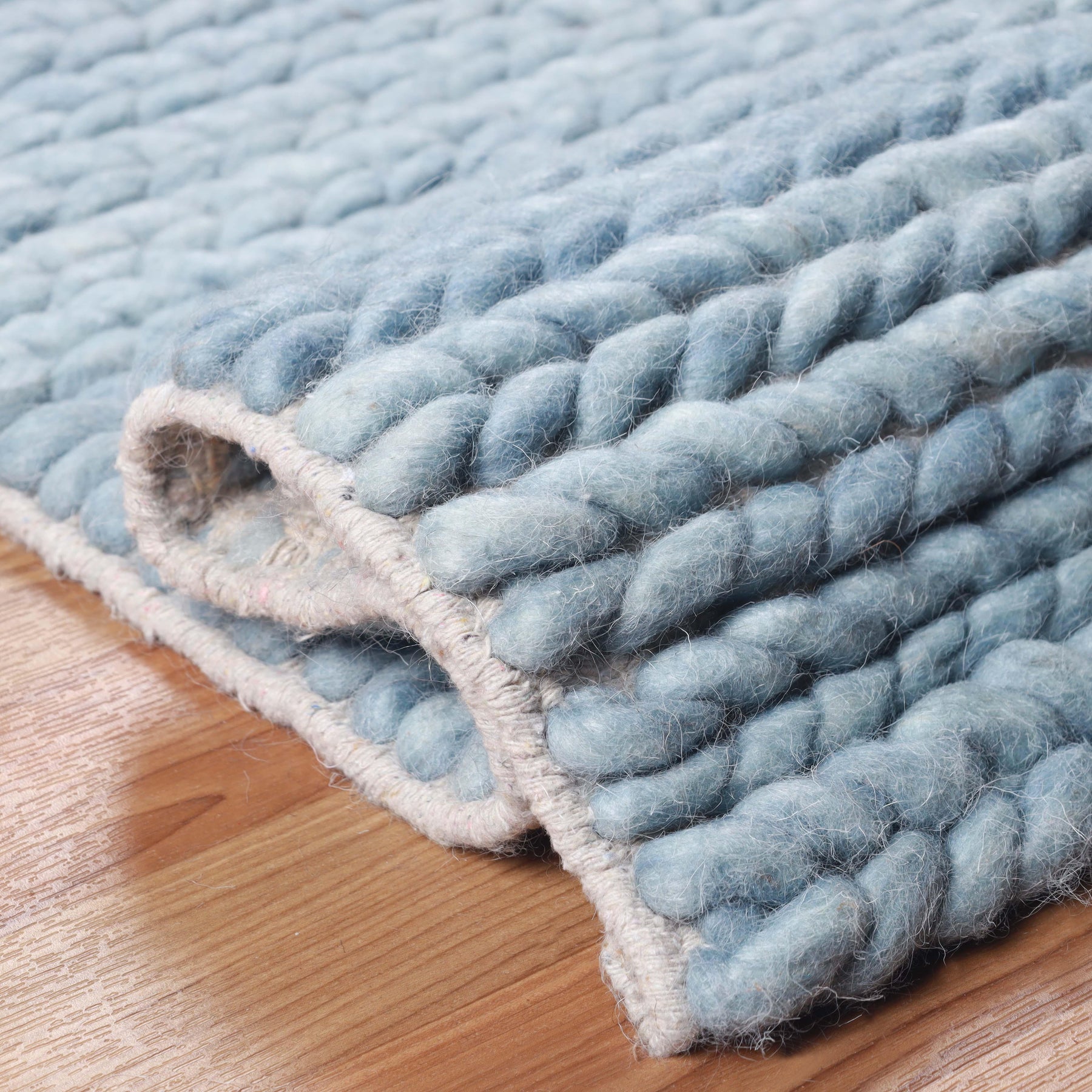 Aero Hand-Braided Solid Indoor Area Rugs or Runner Rug
