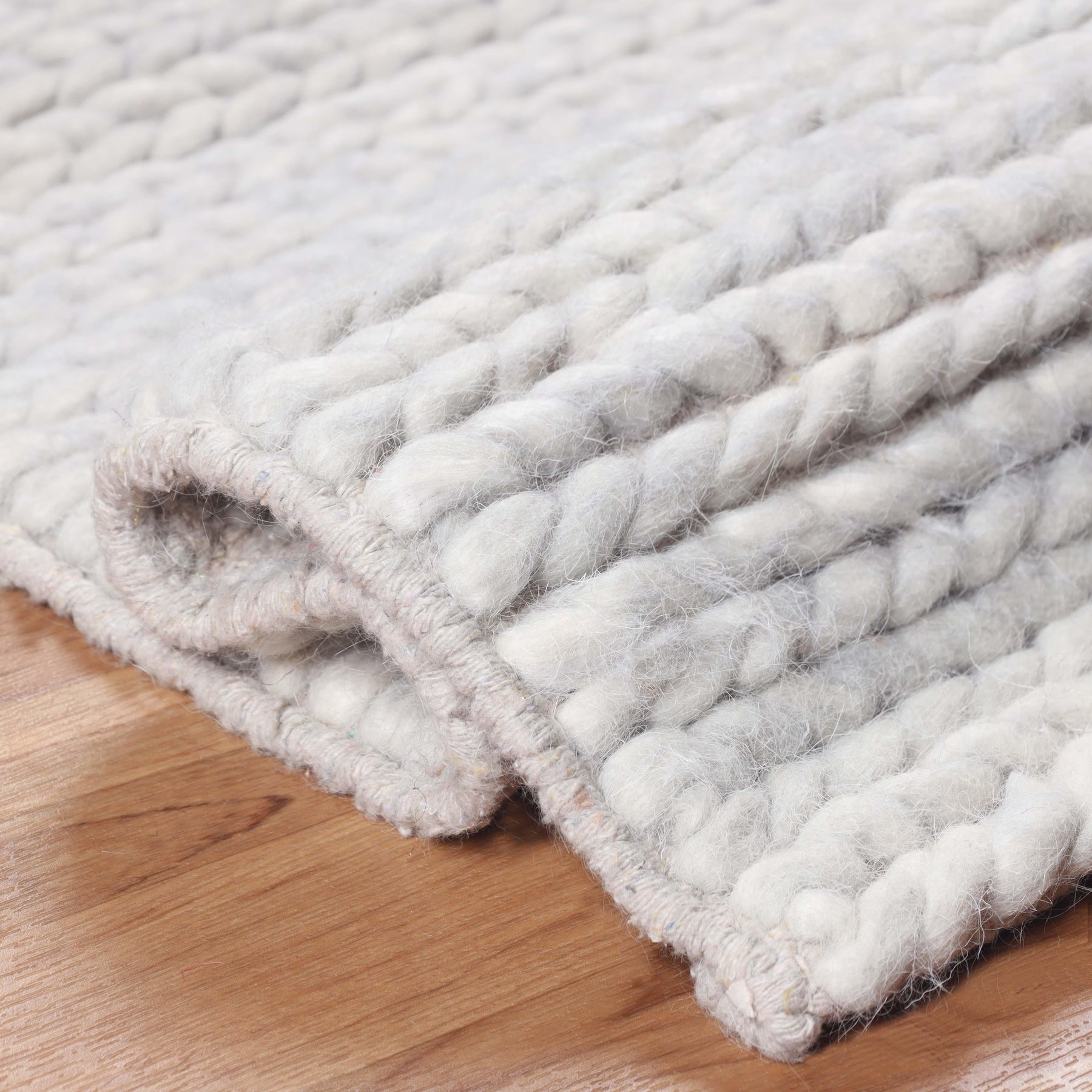 Aero Hand-Braided Solid Indoor Area Rugs or Runner Rug