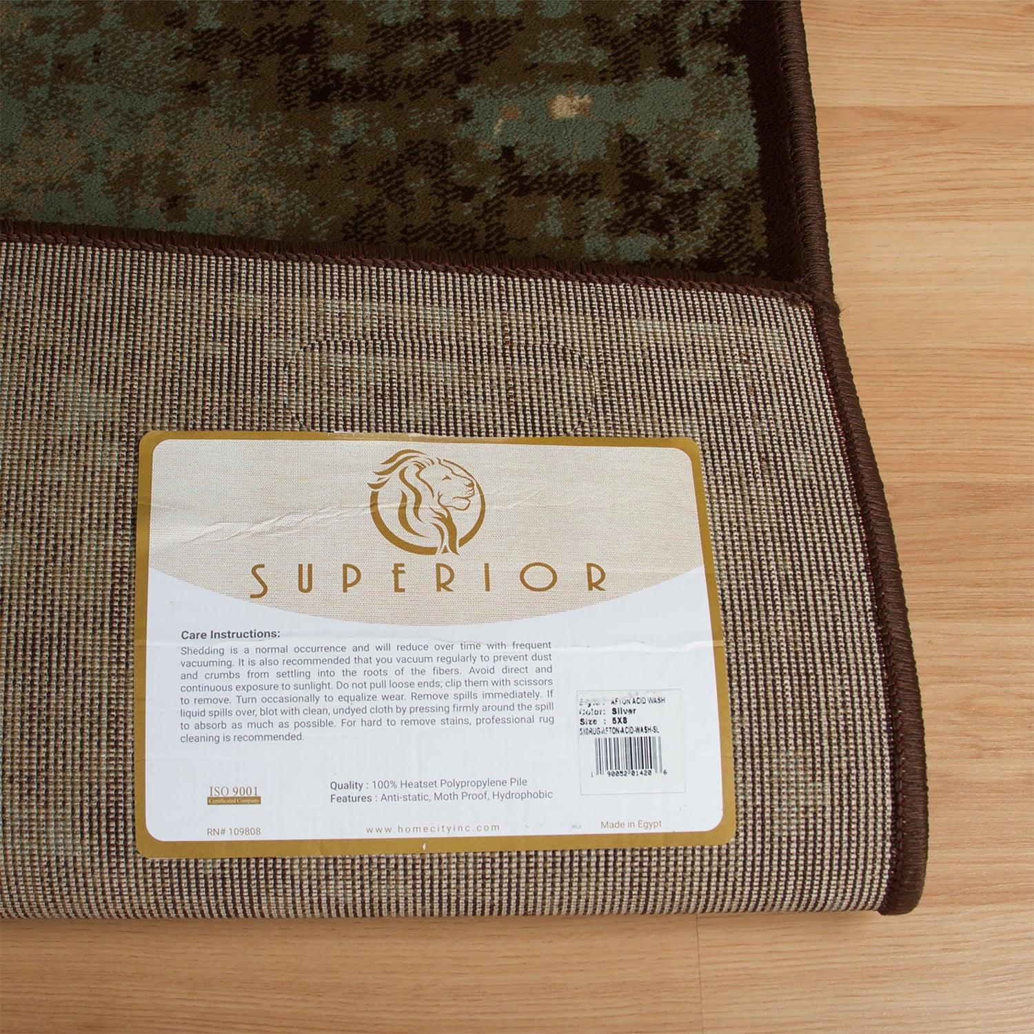 Afton Acid Wash Gradient Indoor Area Rug or Runner Or Door Mat