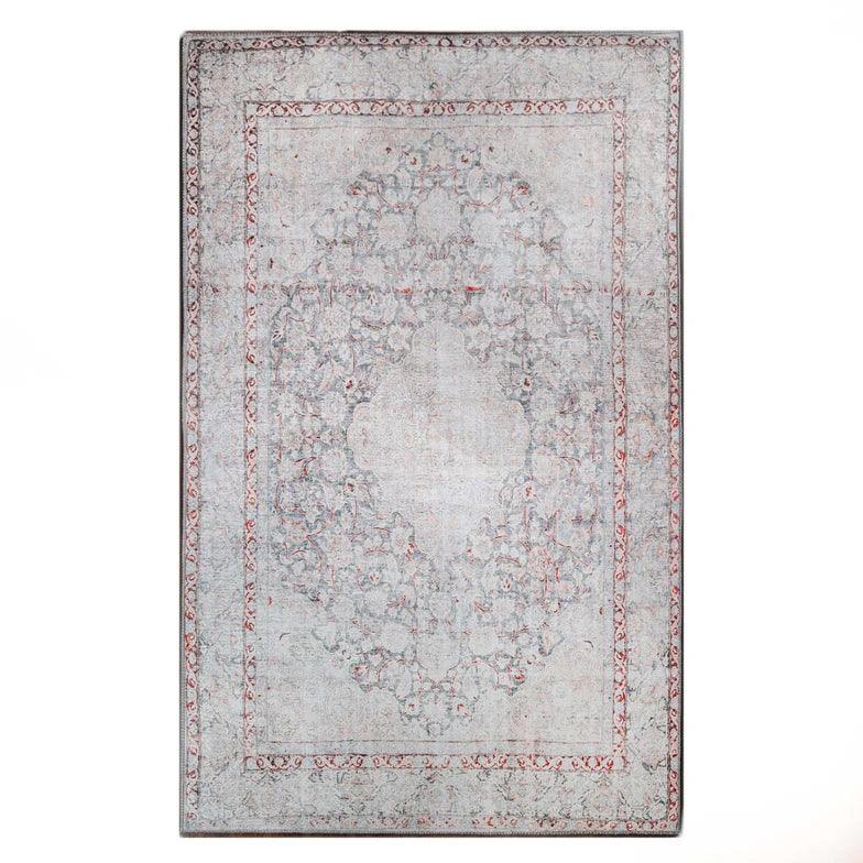 Alma Floral Medallion Indoor Area Rug Or Runner Rug Berry Red