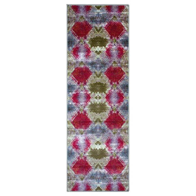 Amarsi Geometric Non-Slip Indoor Washable Area Rug