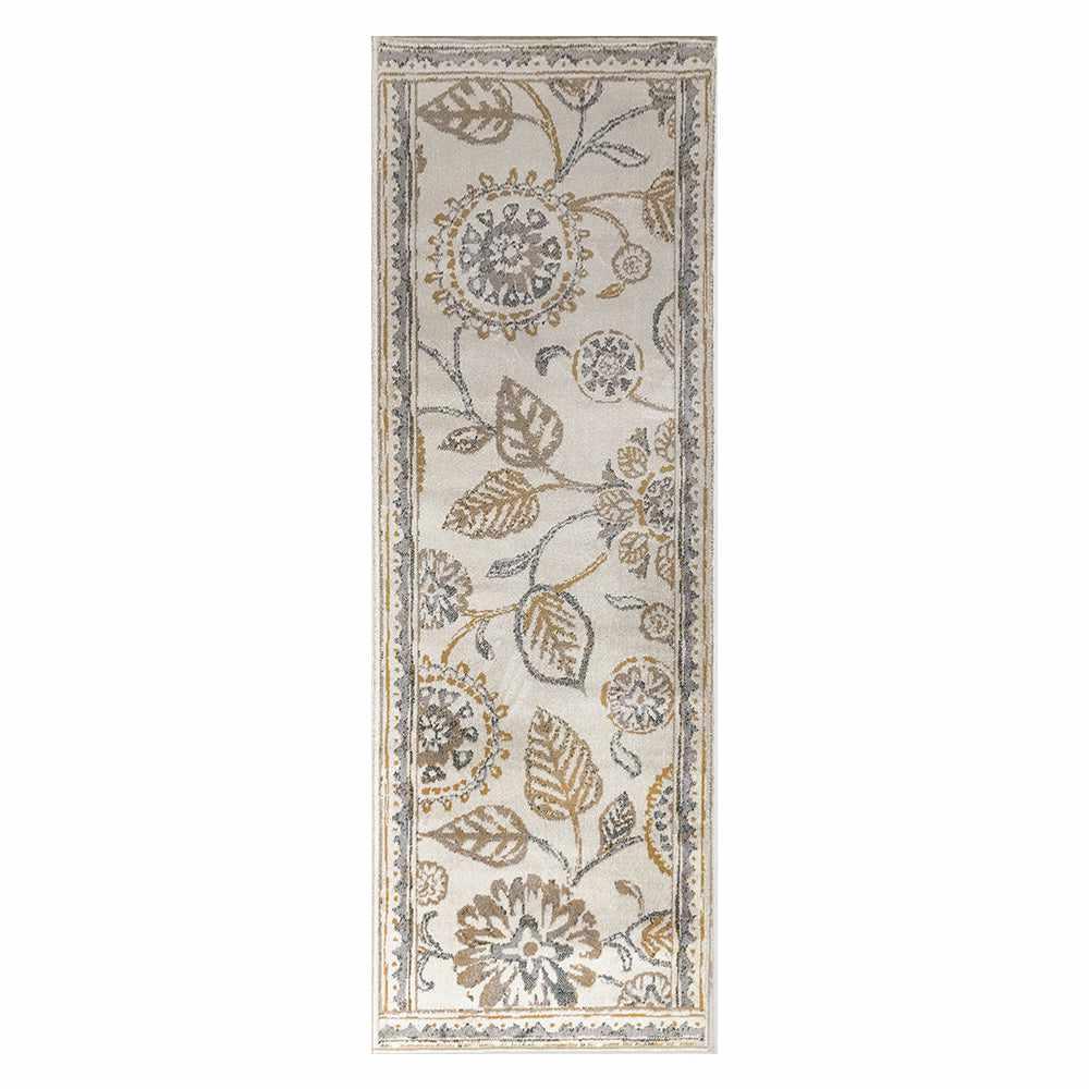 Amaryllis Modern Farmhouse Botanical Floral Vines Indoor Area Rug