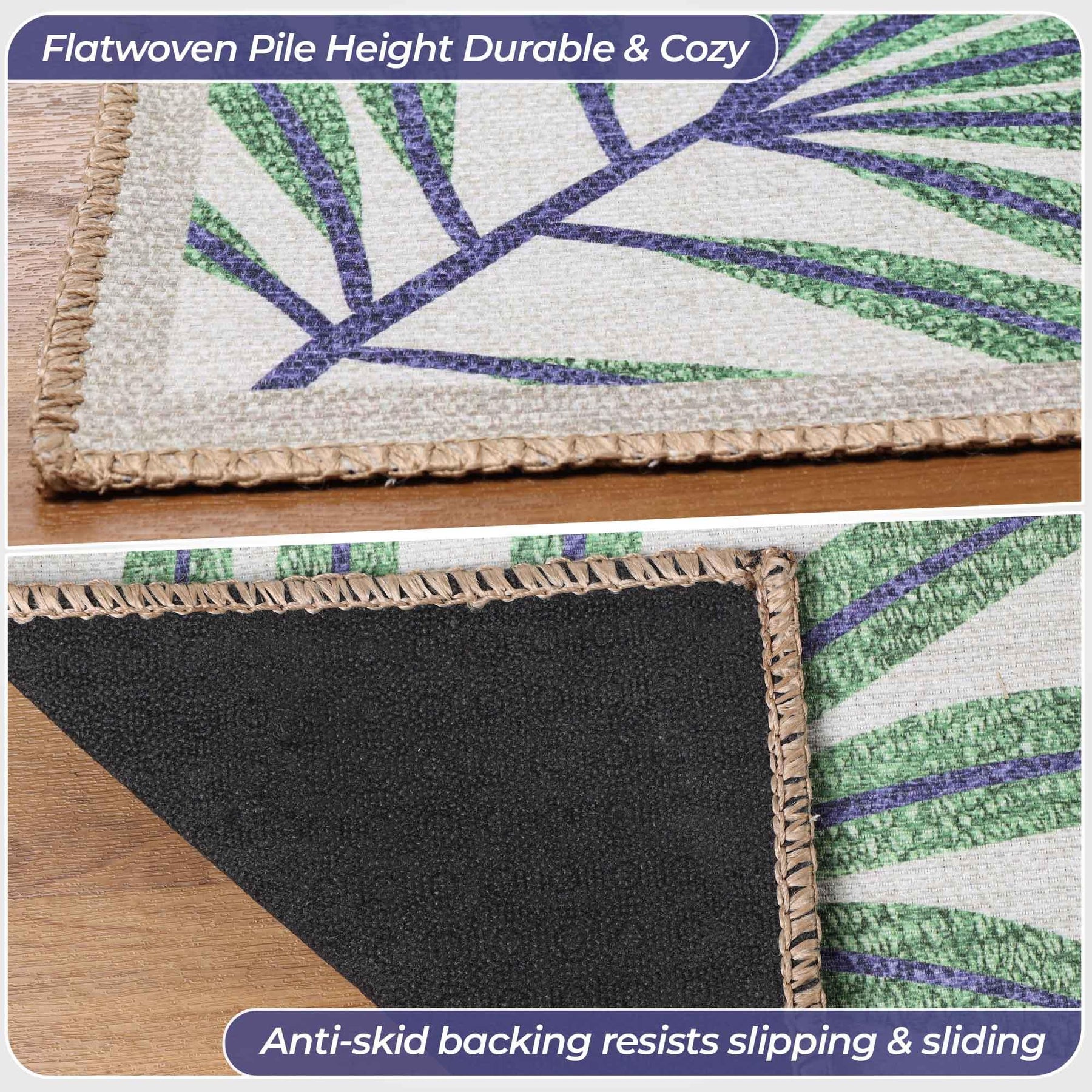 Animal Safari Non-Slip Kids Playroom Indoor Area Rug